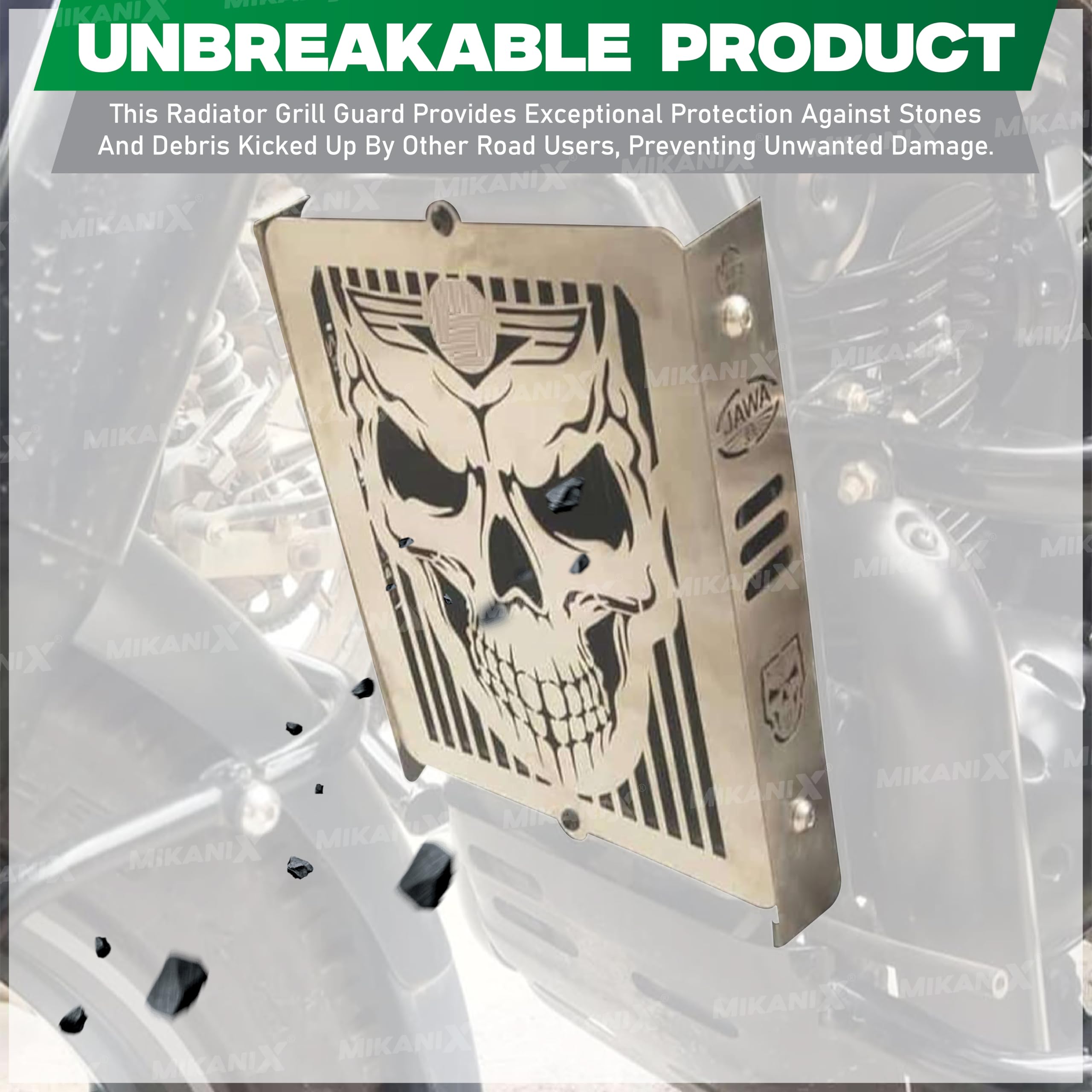 MIKANIX Premium Radiator Guard Grill Compatible with/for JAWA
