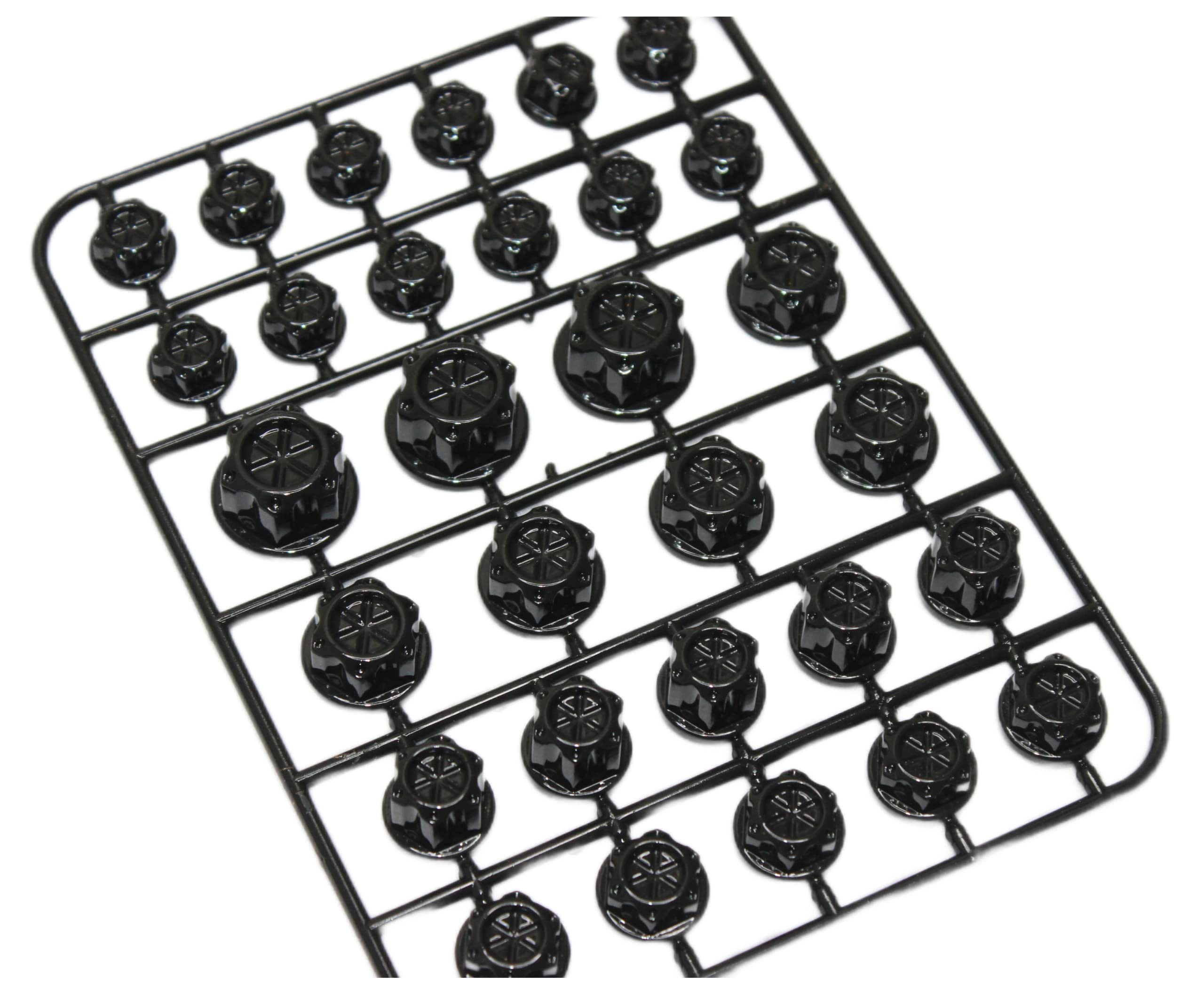 OBEROI'S TRADERS 30 Pcs, Bike Screw Cap, Nut Bolt Cap Cover Protector Fairing Kit for All Motorcycle