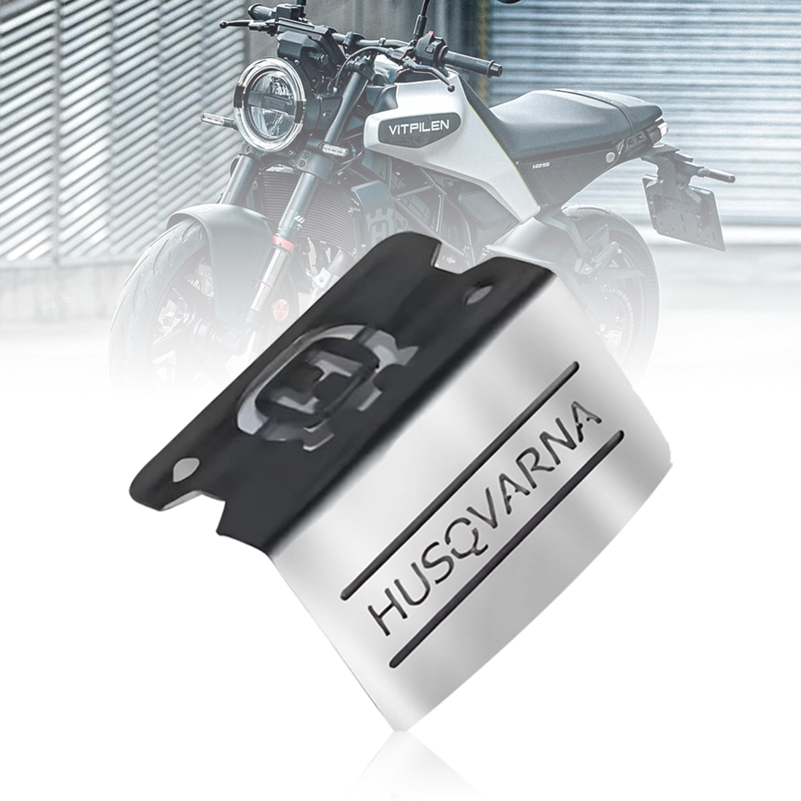 OBEROI'S TRADERS Stainless Steel Front Disc Brake | Master Cylinder Guard for Hus-qvarna Svartpilen 250/ Vitpilen 250