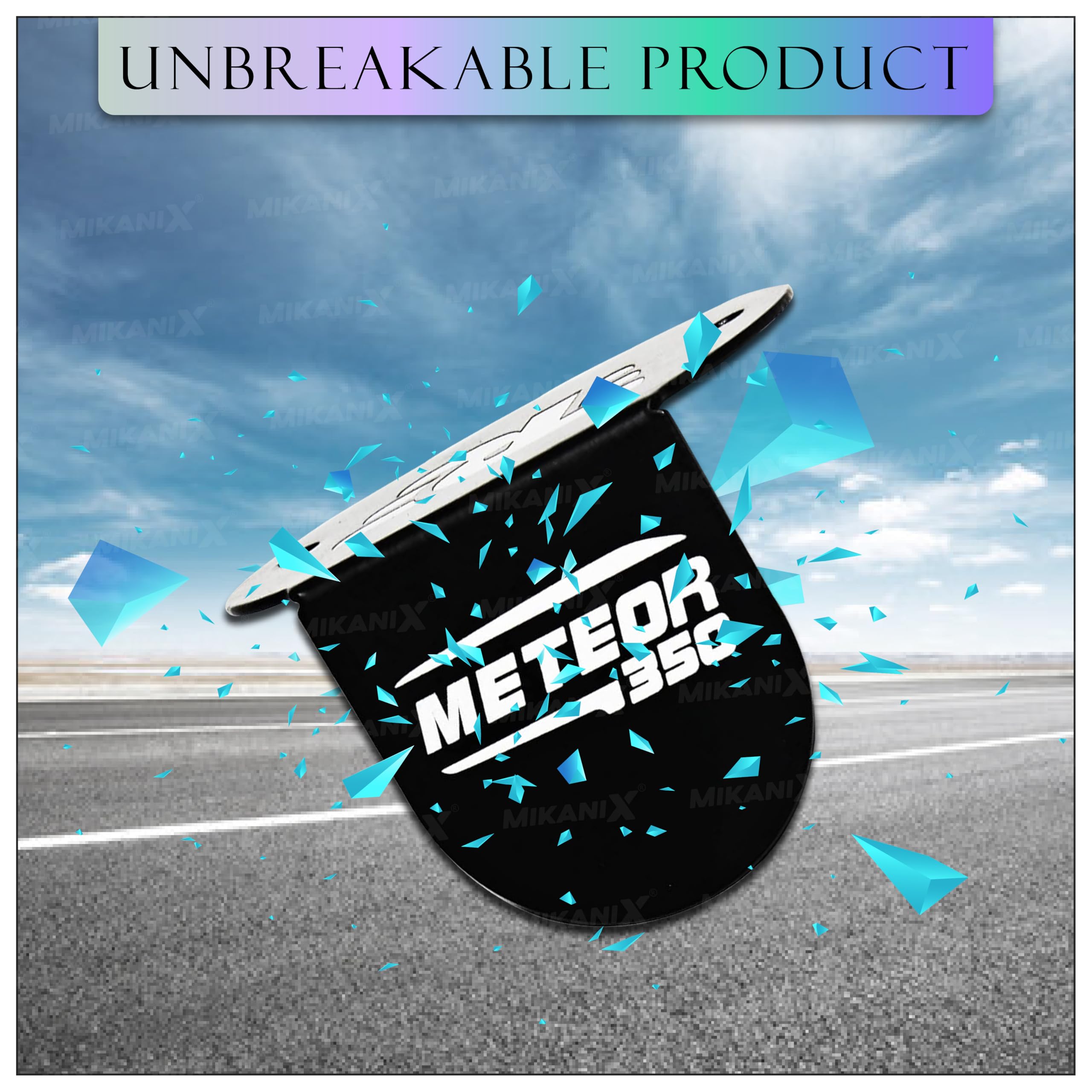 MIKANIX Stainless Steel Front Disc Brake Fluid Reservoir Oil Cap | Container Guard Protector Cover Compatible With Royal Enfield Meteor 350