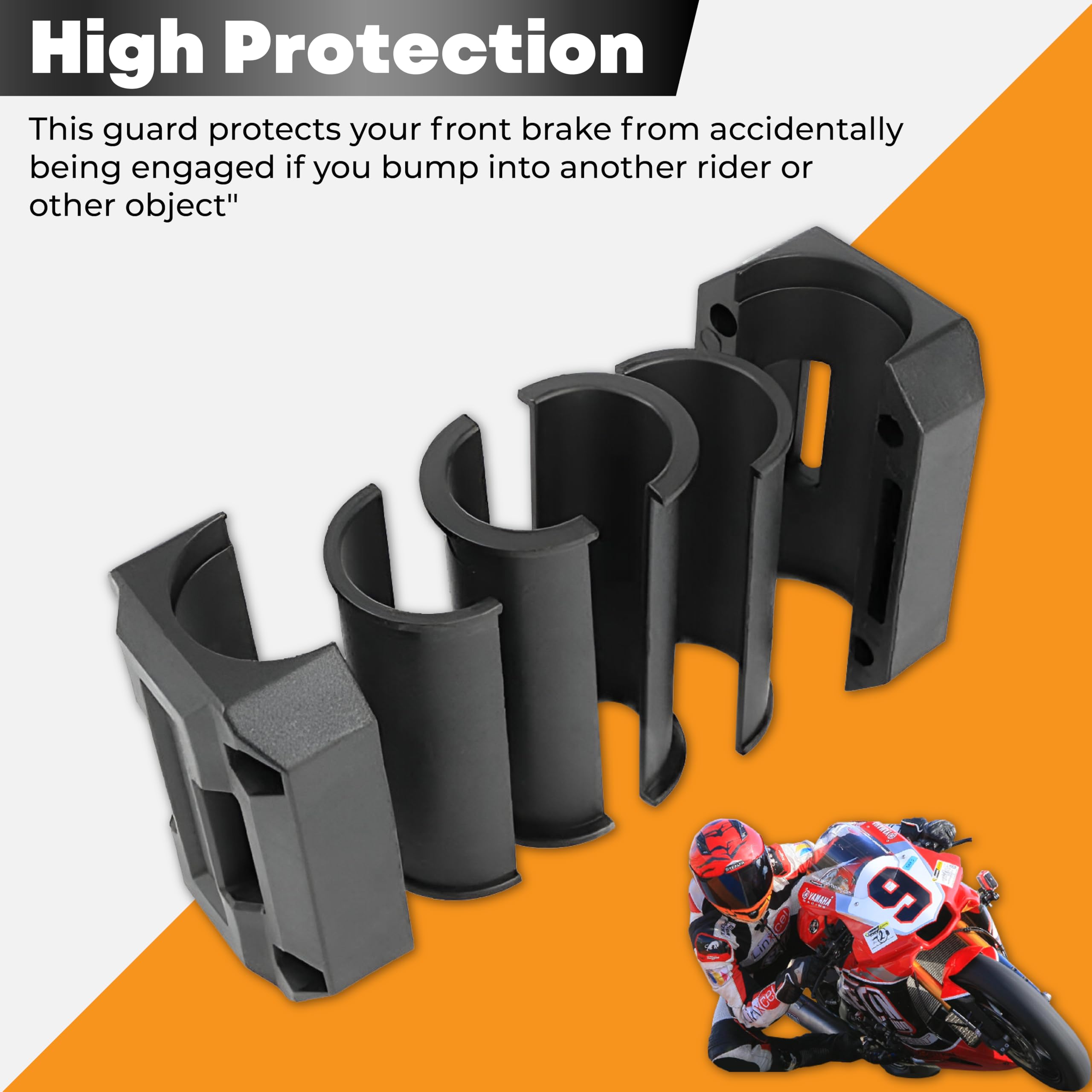 MIKANIX Universal Bike Crash Guard Frame Slider Blocks | Heavy Duty Shock Absorbing Sliders for Engine Protection | Compatible with All Motorcycles