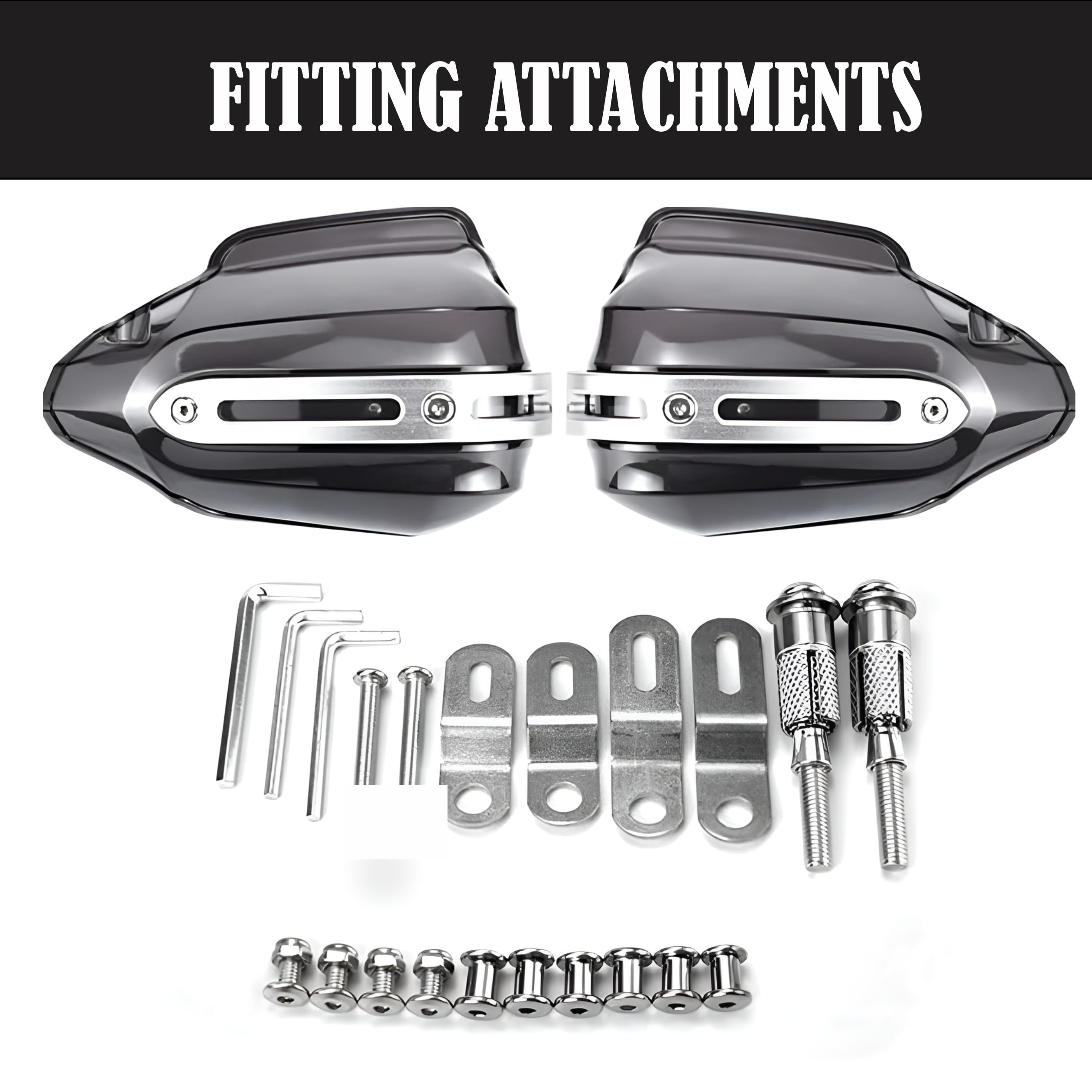 MIKANIX Plastic Universal Hand Guard Brake/Clutch Lever Guard Protector/Wind Deflector For All Bikes