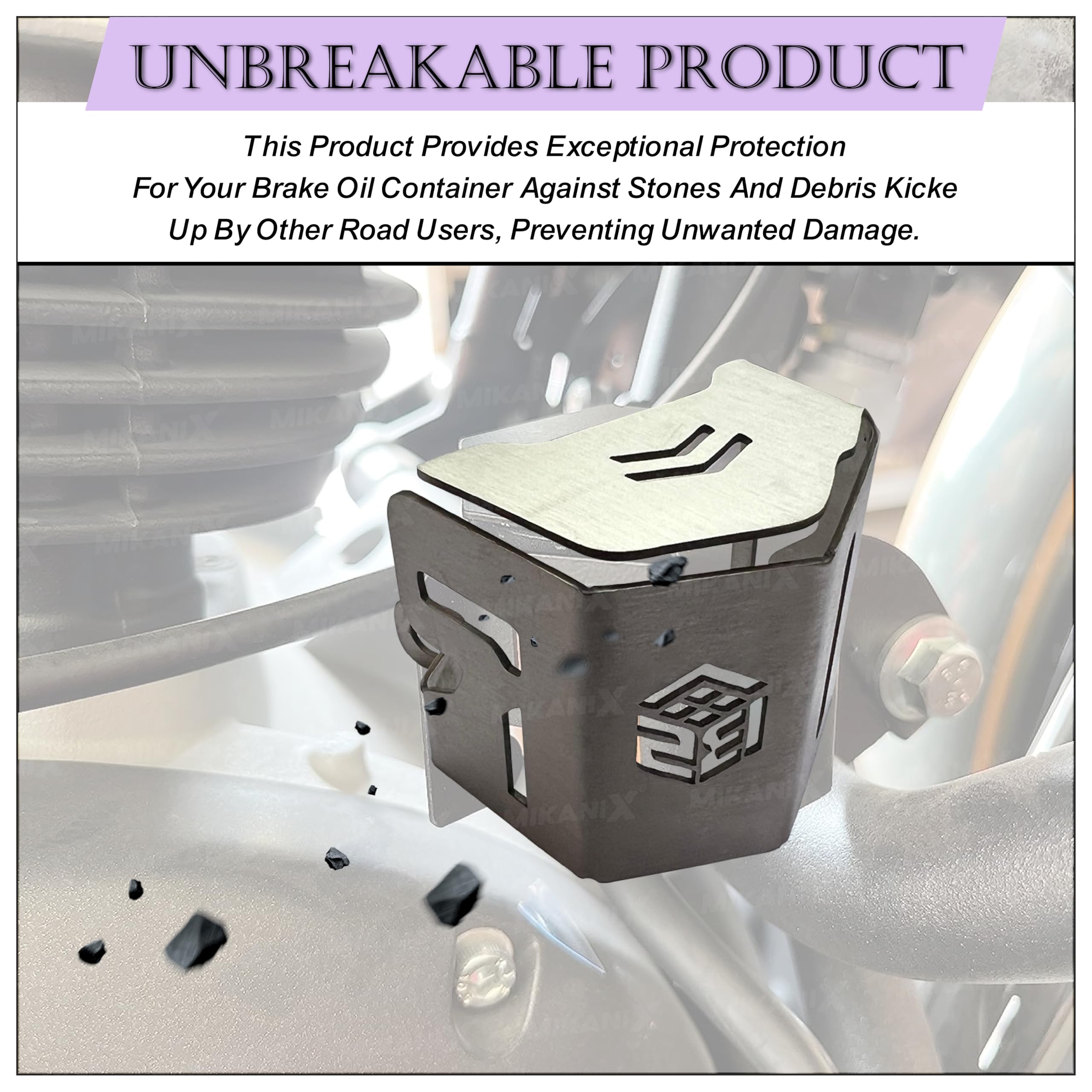 OBEROI'S TRADERS Rear Brake Oil Container Guard | Fluid Reservoir Cap Compatible With Royal Enfield Himalayan 450
