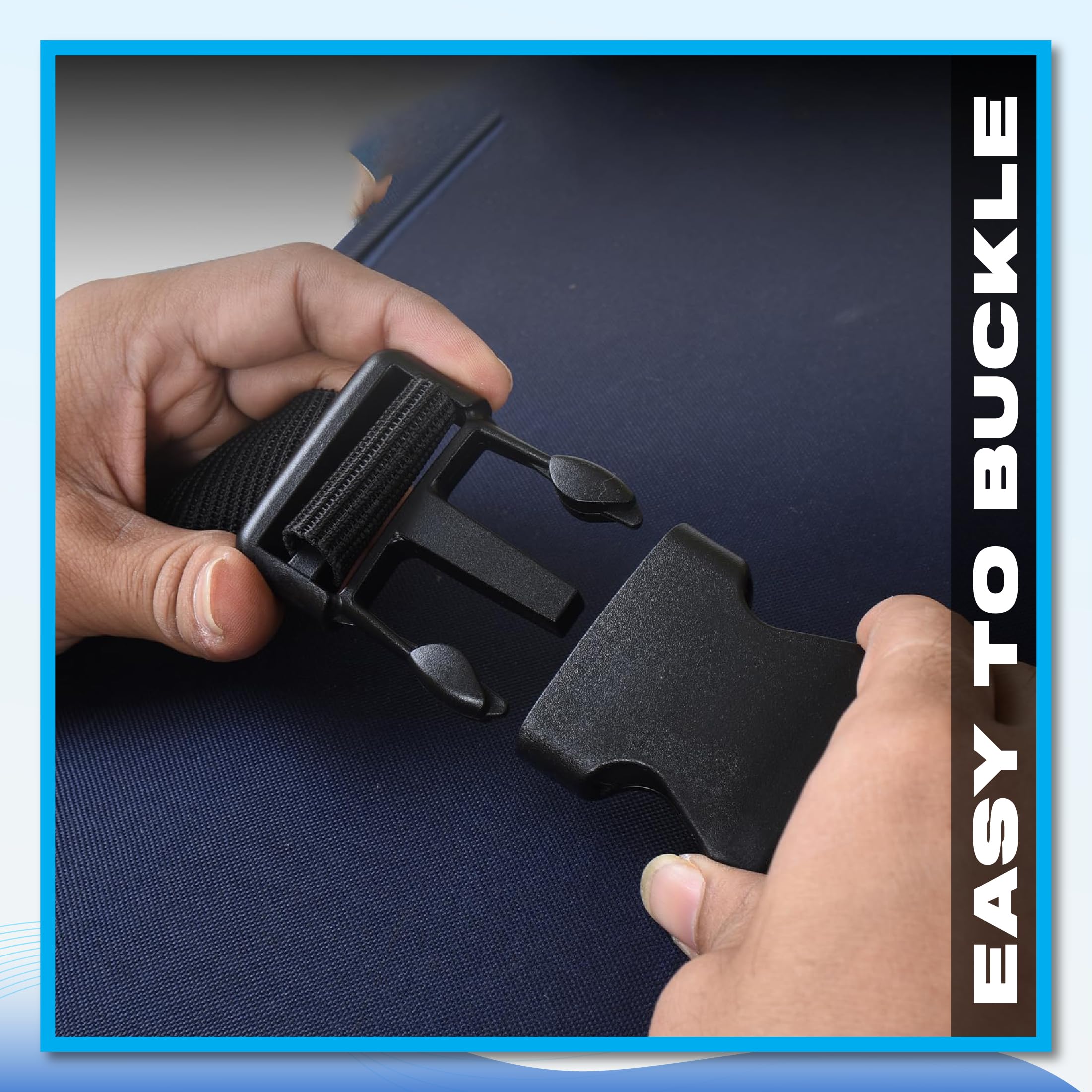 OBEROI'S TRADERS Bike Luggage Strap Cable Belt Rope | Strong Tie Down Belt for Motorcycle, Car, Roof Rack, Bicycle, Travel & Cargo