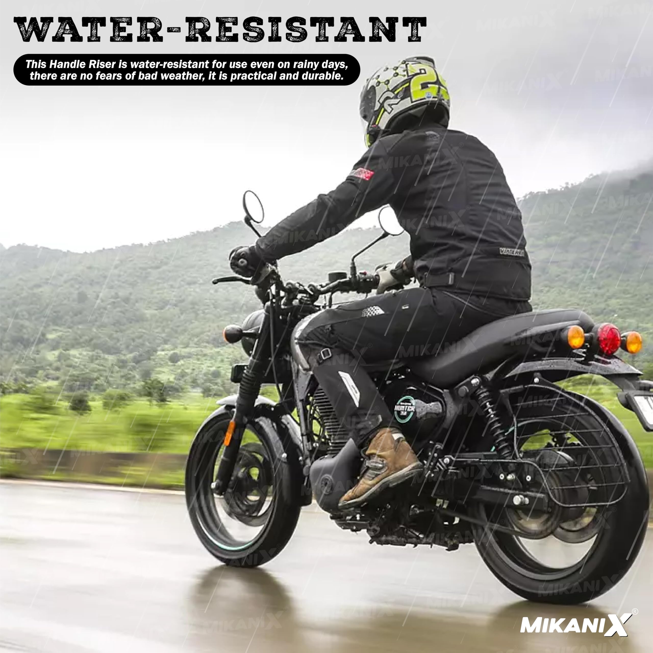 OBEROI'S TRADERS 1 YEAR WARRANTY Premium Handle Riser/Raiser Handlebar Height Riser Clamp Compatible For RE Hunter 350