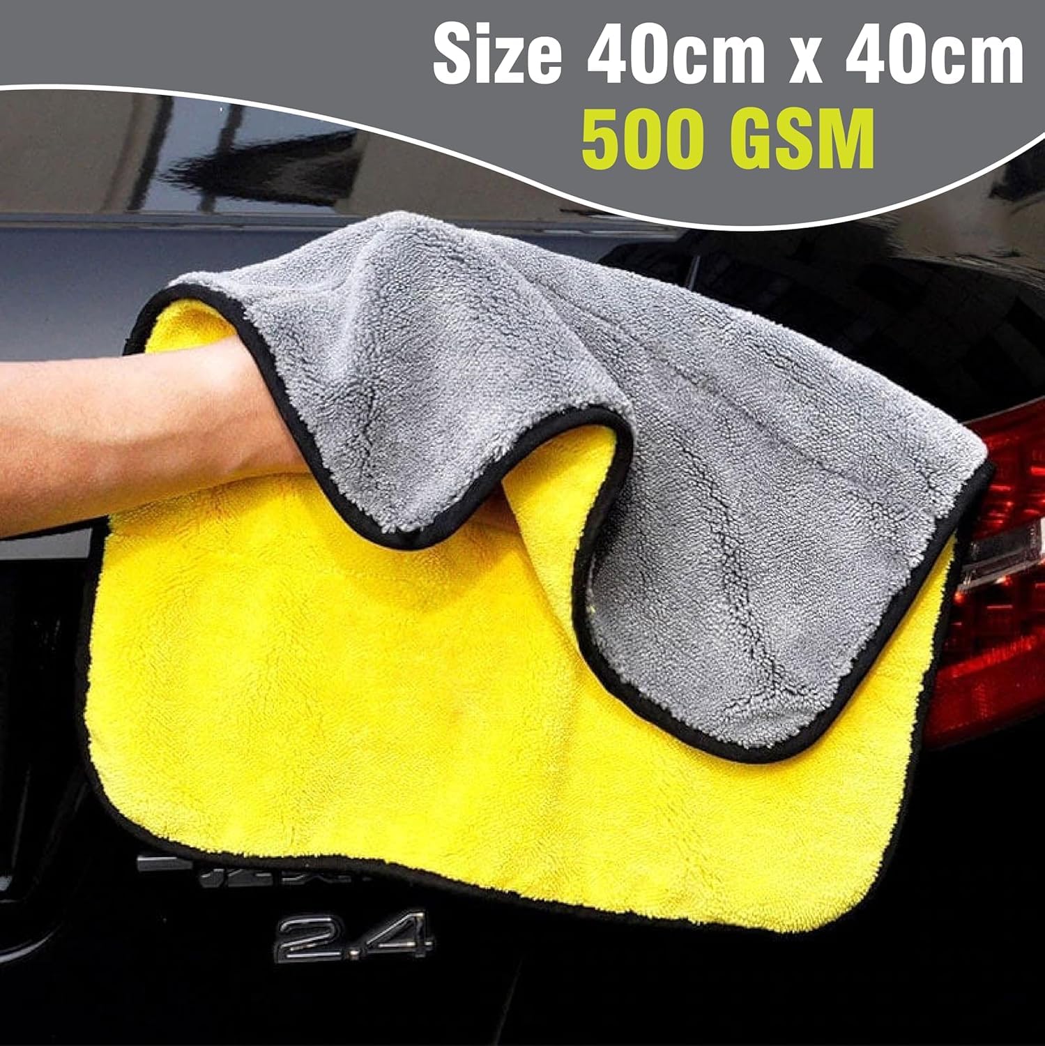 MIKANIX Car Blind Spot Mirror & Bike Anti-Rain Mirror Film with Microfiber Cleaning Cloth | 360° Adjustable Wide Angle Rear View Mirror | Waterproof Anti-Fog Film for Clear Vision