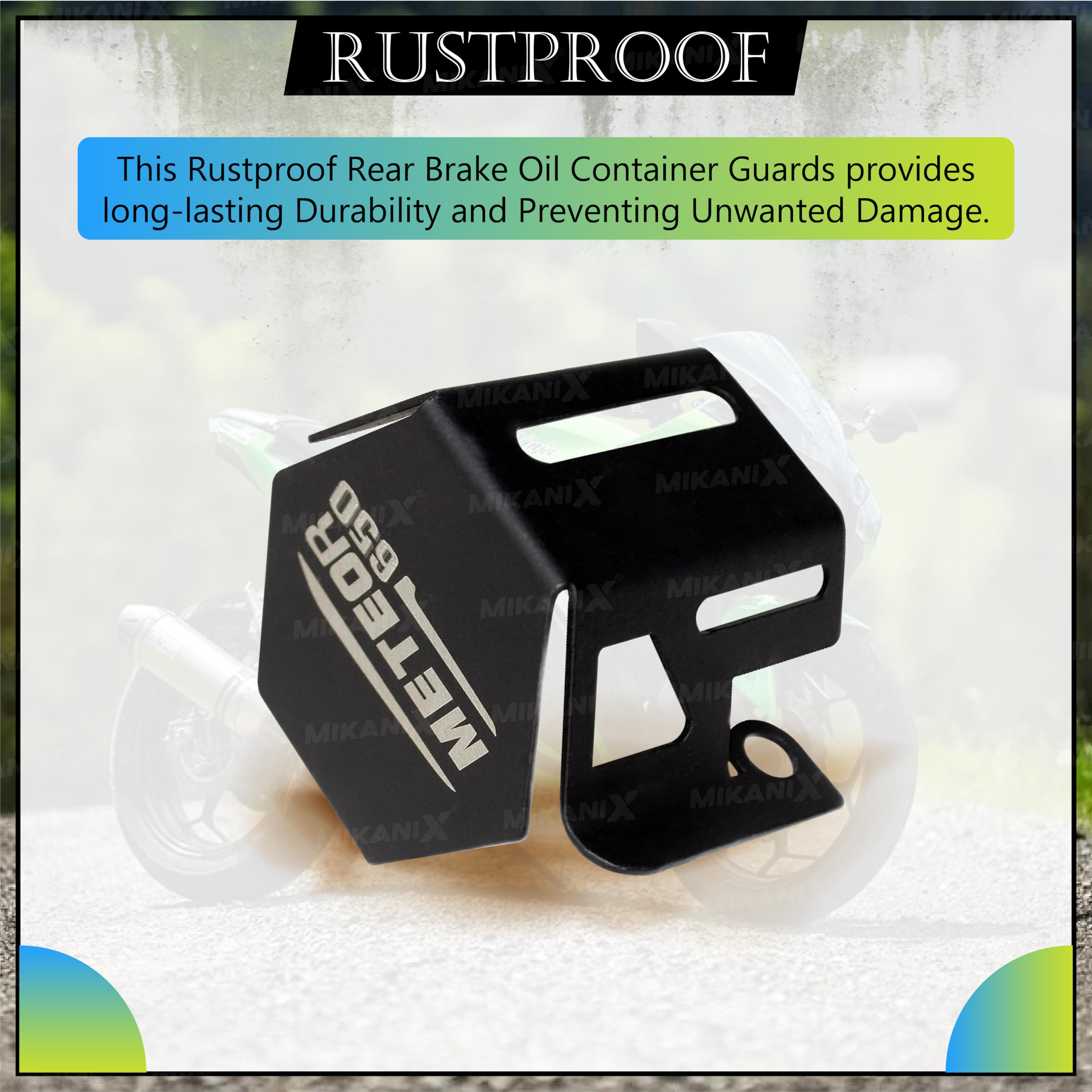 OBEROI'S TRADERS Rear Brake Oil Container Guard | Fluid Reservoir Cap Compatible With RE Super Meteor 650