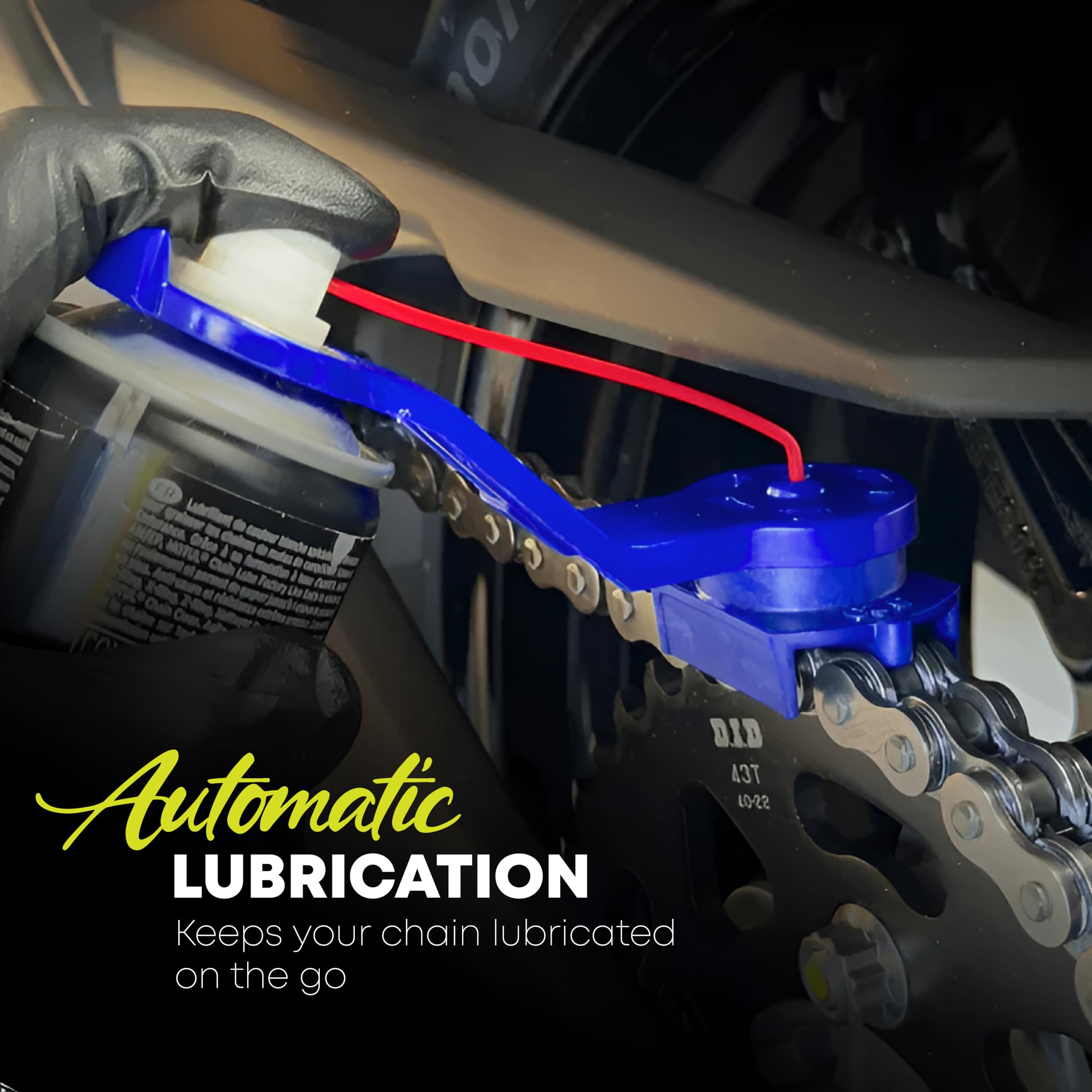 OBEROI'S TRADERS Combo Of Bike Chain Lube Degreaser Spray With Chain Oiler Nozzle Dispenser For Motorbike & Bicycle | Cleans | Shines & Protects Chain