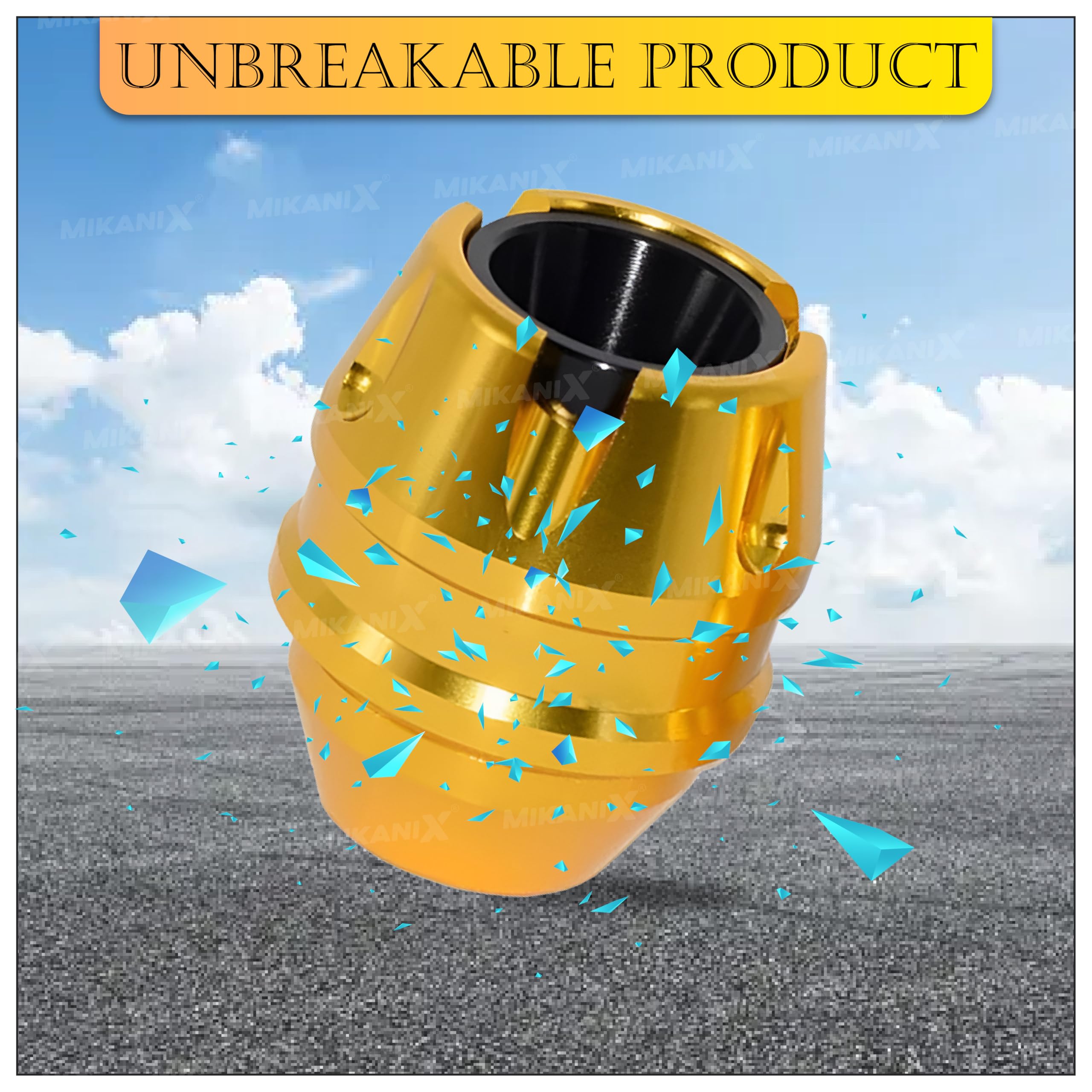 MIKANIX Universal Motorcycle Front Fork Slider | Wheel Frame Slider | Axle Protector Bike Crash Guard for All Bikes