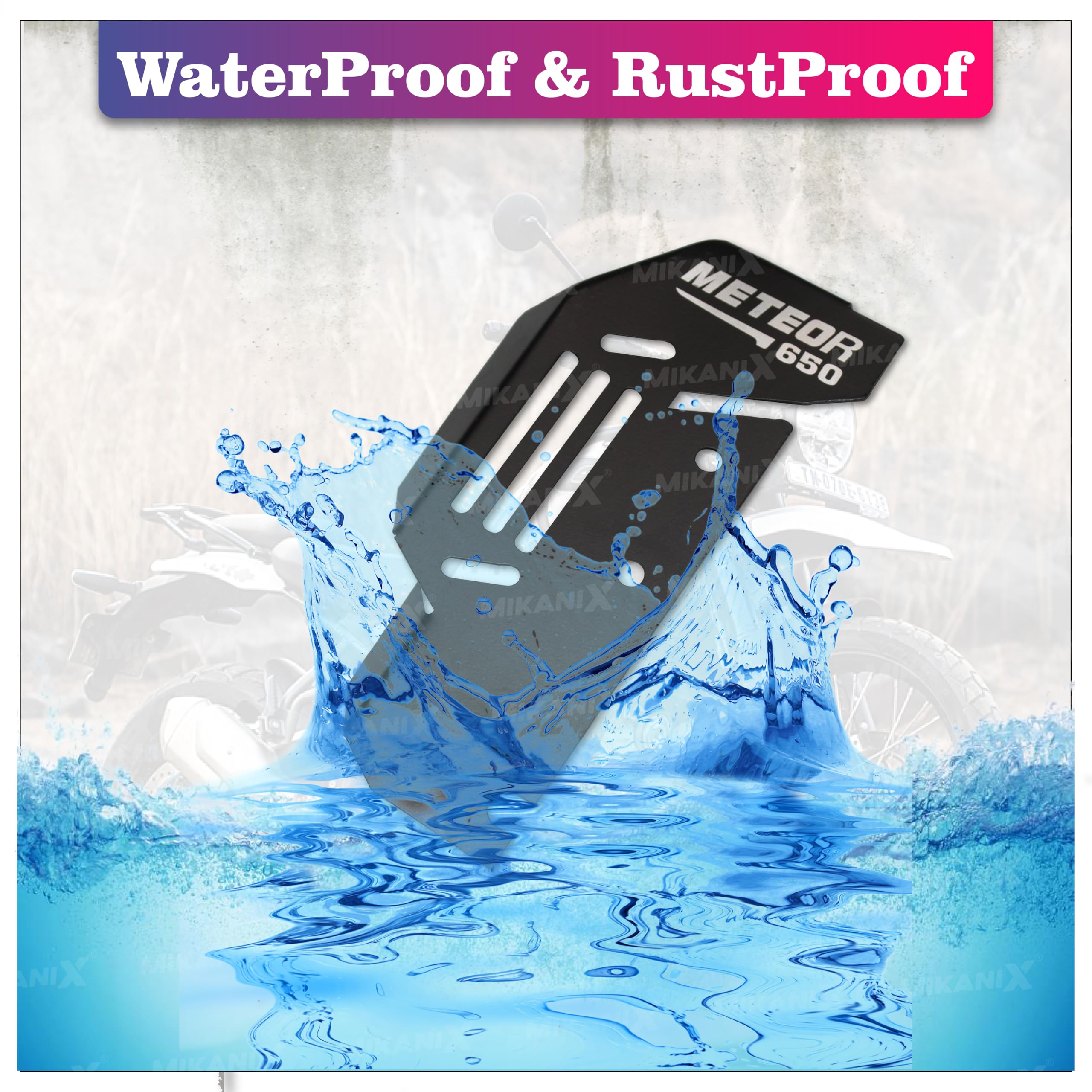 MIKANIX Bike Rear Master Cylinder Guard for Royal Enfield Super Meteor 650