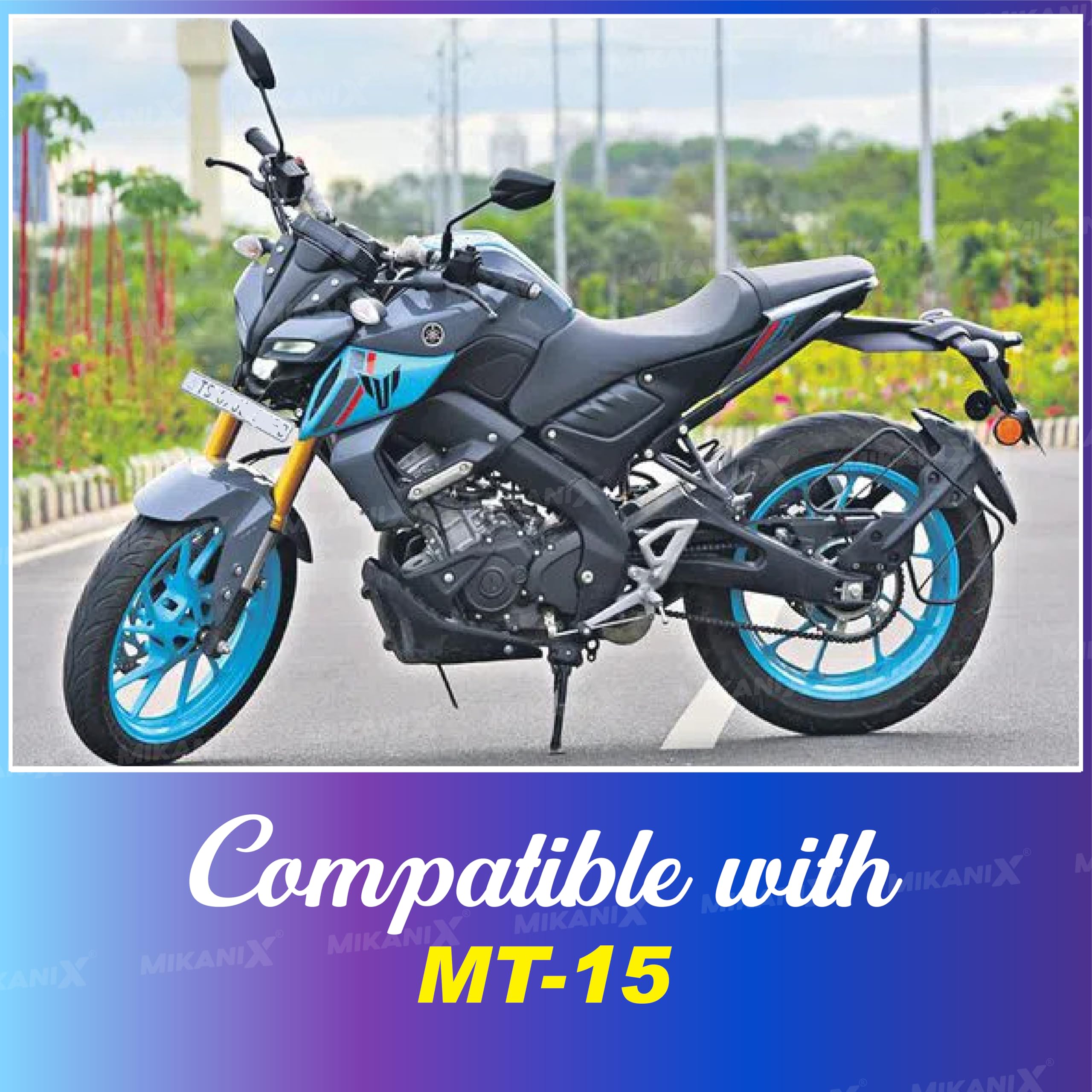 OBEROI'S TRADERS MT 15 Stainless Steel Bike Front Disc Brake Fluid Reservoir Oil Cap Guard Protector Cover