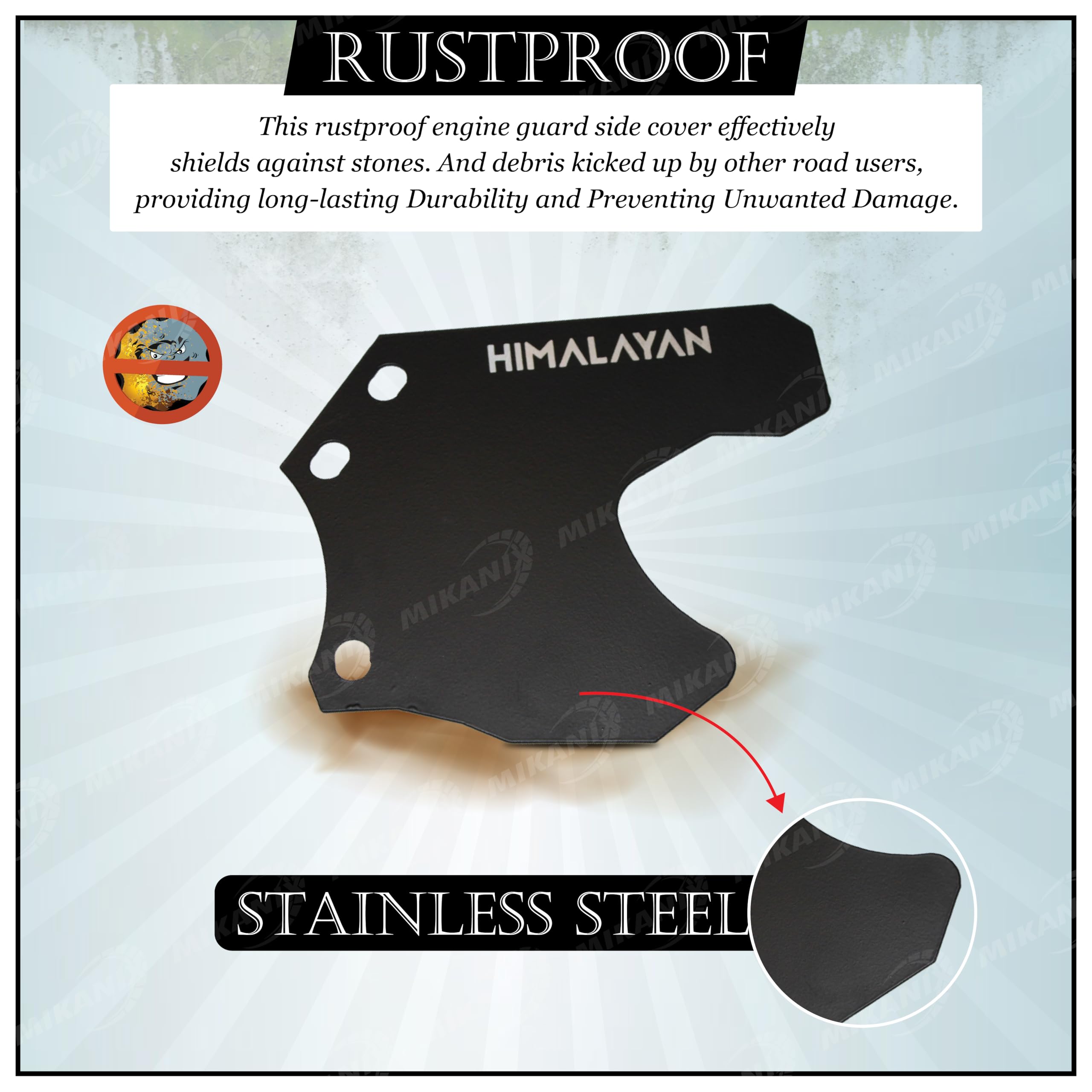 MIKANIX Himalayan 450 Bike Side Engine Guard Cover Protector Crash Guard