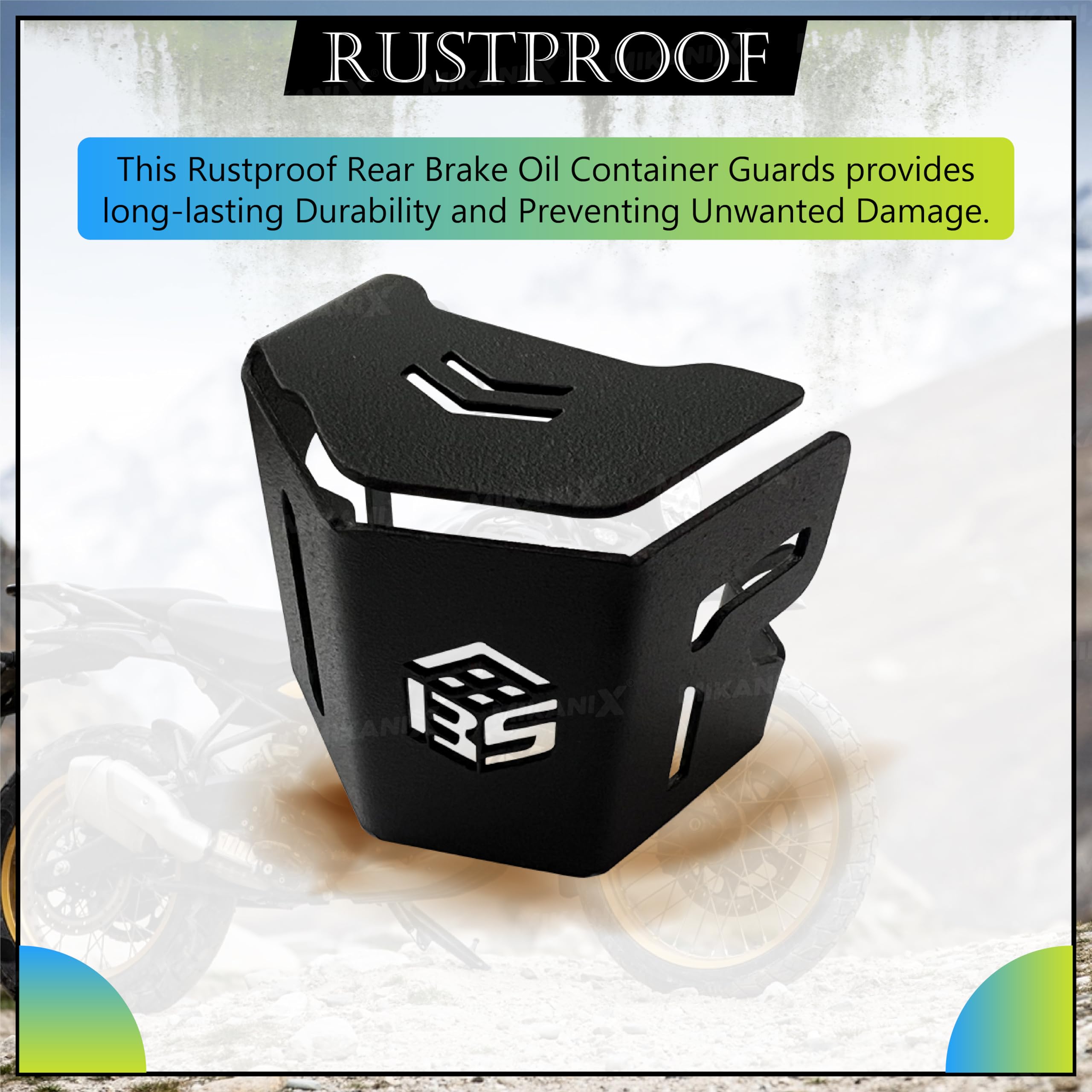 OBEROI'S TRADERS Rear Brake Oil Container Guard | Fluid Reservoir Cap Compatible With RE Himalayan 450