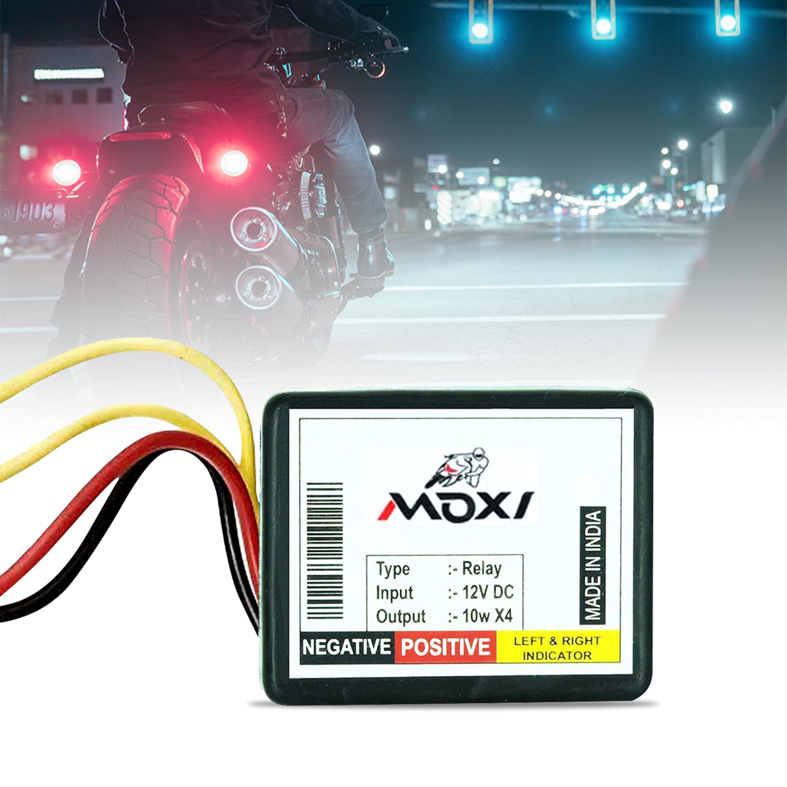 Mikanix 25 Patterns Universal Bike Hazard Flasher/Blinker Waterproof Flasher Relay for LED/Bulb Indicators (Hazard Flasher)