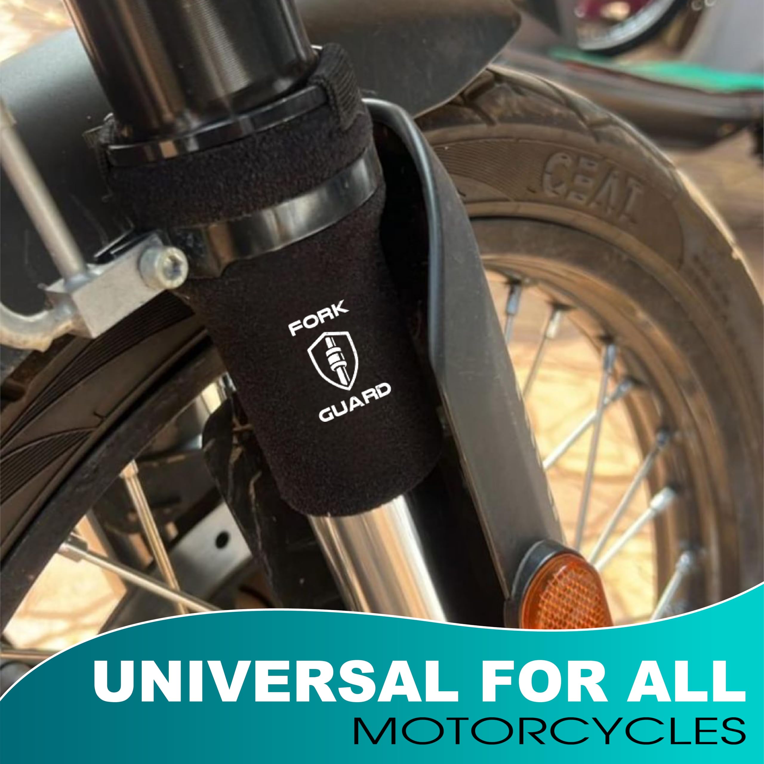 MIKANIX Universal Bike Front Shocker Fork Seal Covers | Protect Suspension Forks from Dust, Dirt, Water & Debris | Extend Shocker Life & Ensure Smooth Performance for All Motorcycle