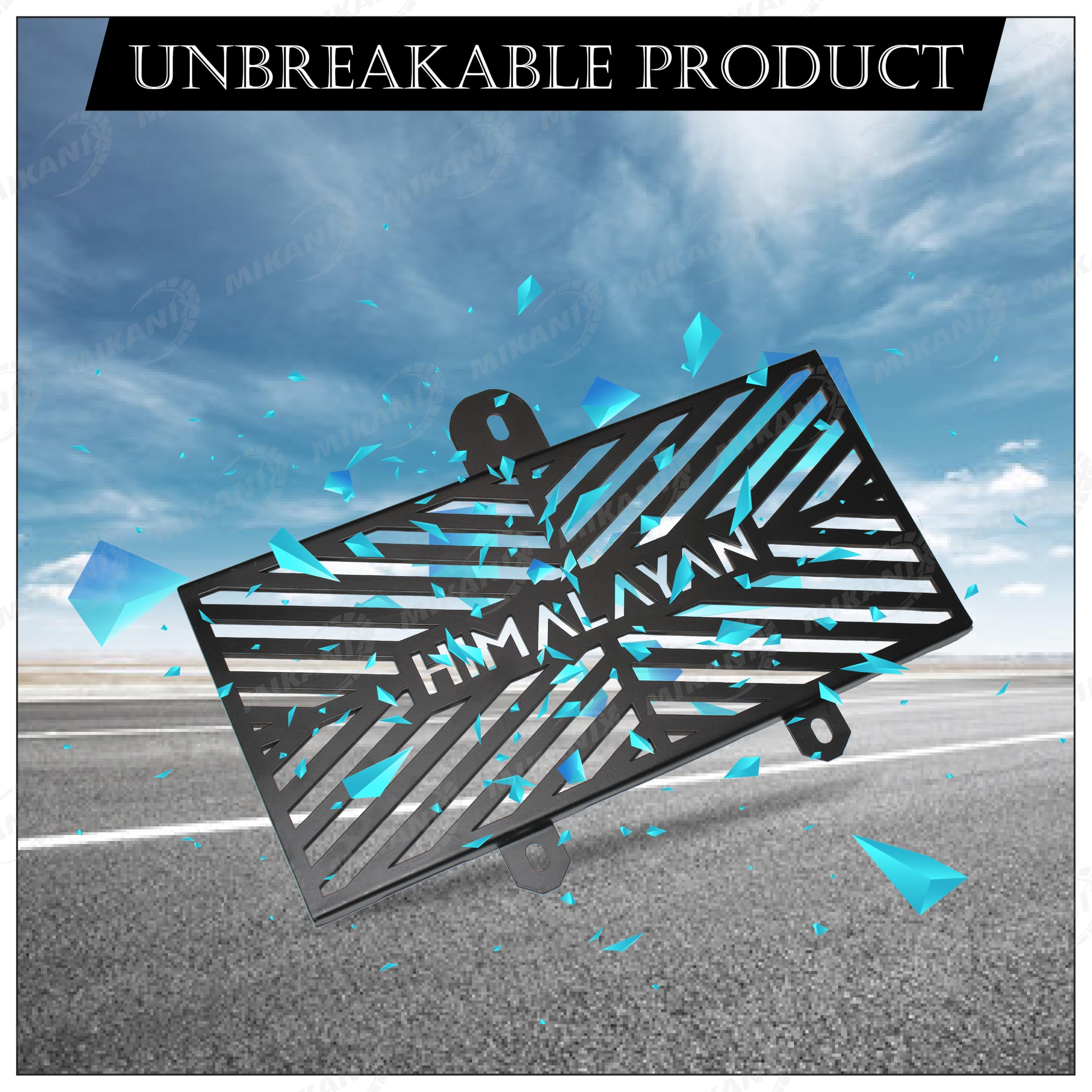 MIKANIX Stainless Steel Bike Radiator Guard Grill Protector Cover For Royal Enfield Himalayan 450