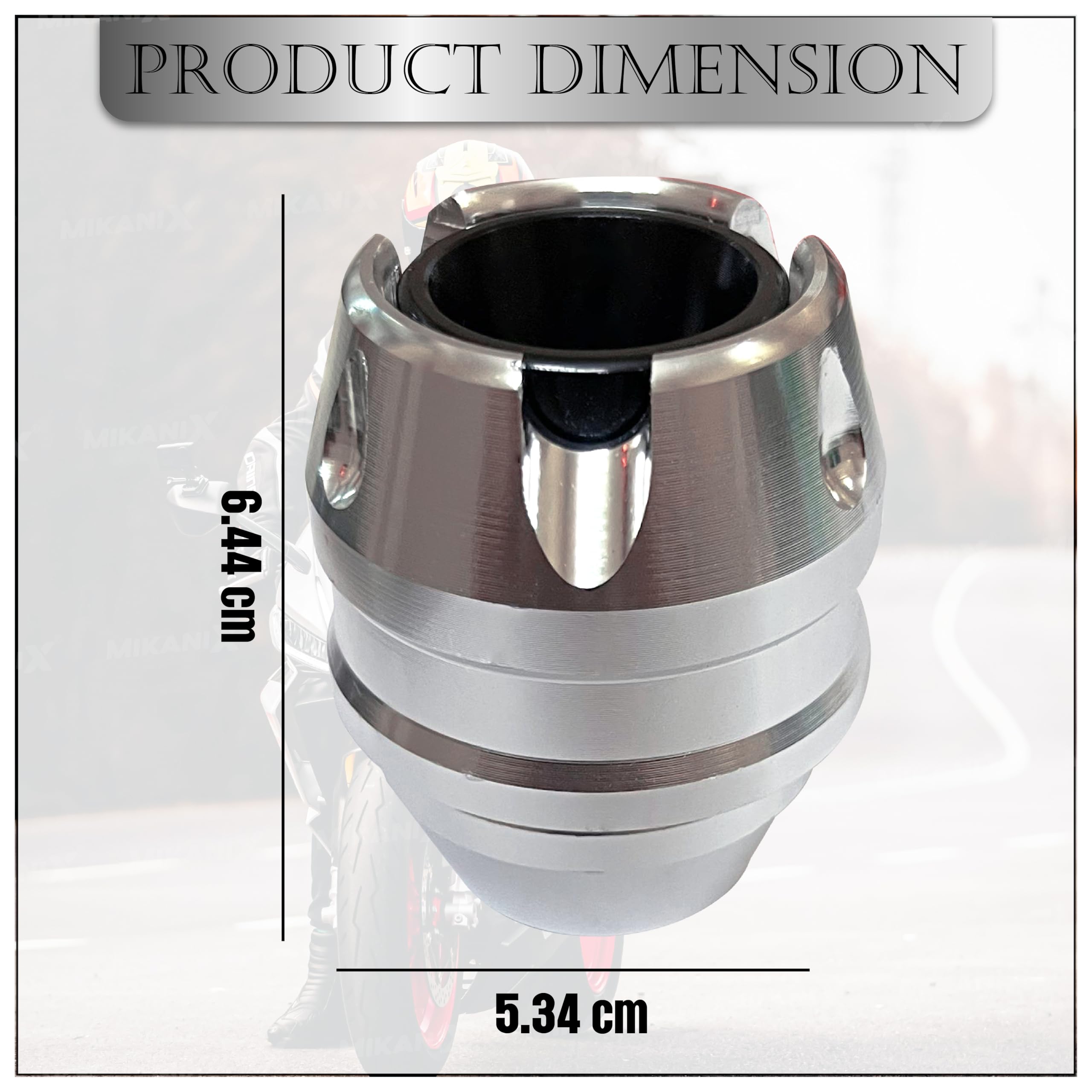 MIKANIX Universal Motorcycle Front Fork Slider | Wheel Frame Slider | Axle Protector Bike Crash Guard for All Bikes