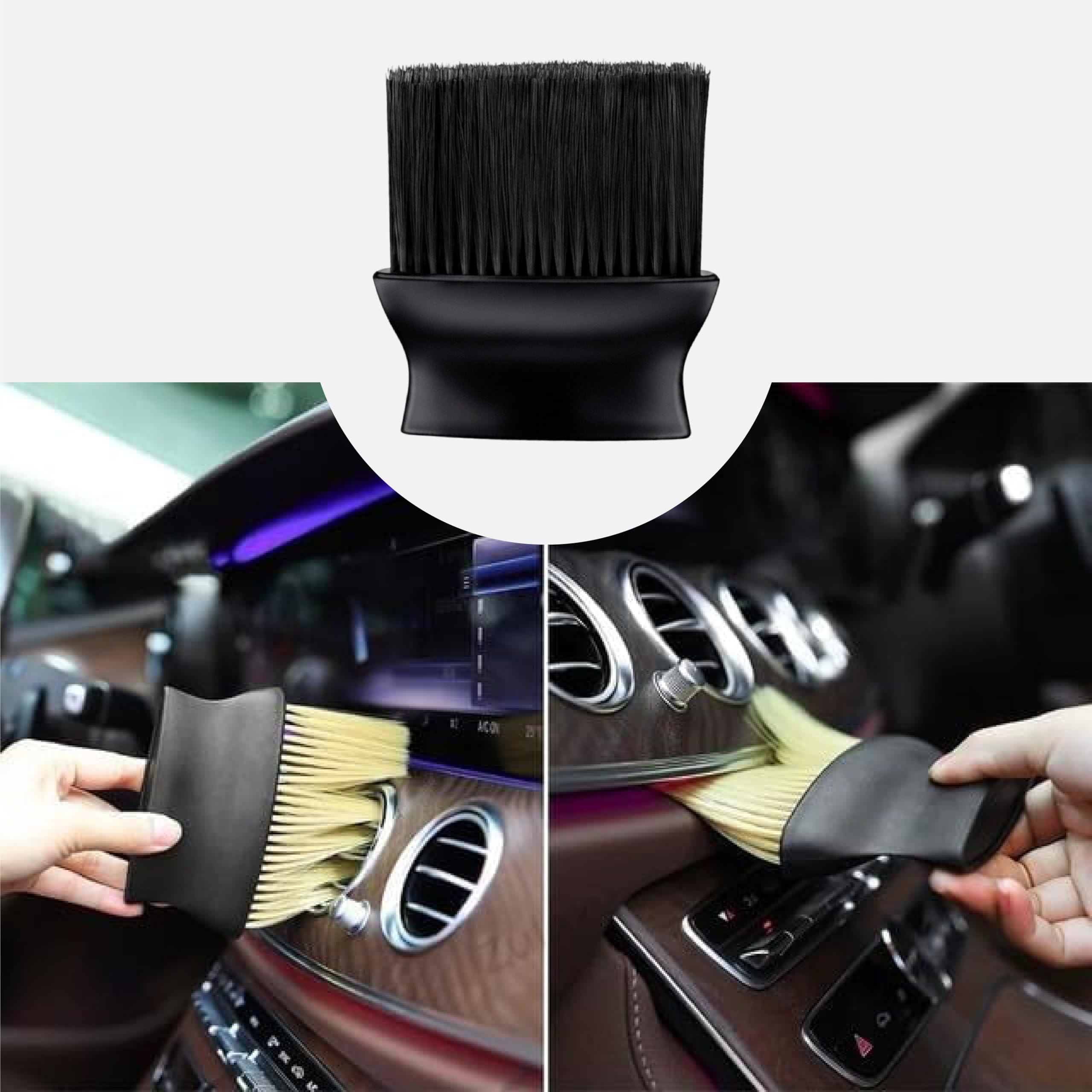 OBEROI'S TRADERS Car AC Vent Cleaning Brush | Soft Duster Interior Dashboard Dust Remover | Multipurpose Automotive Detailing Tool for Car, Bike & Home Cleaning Accessories