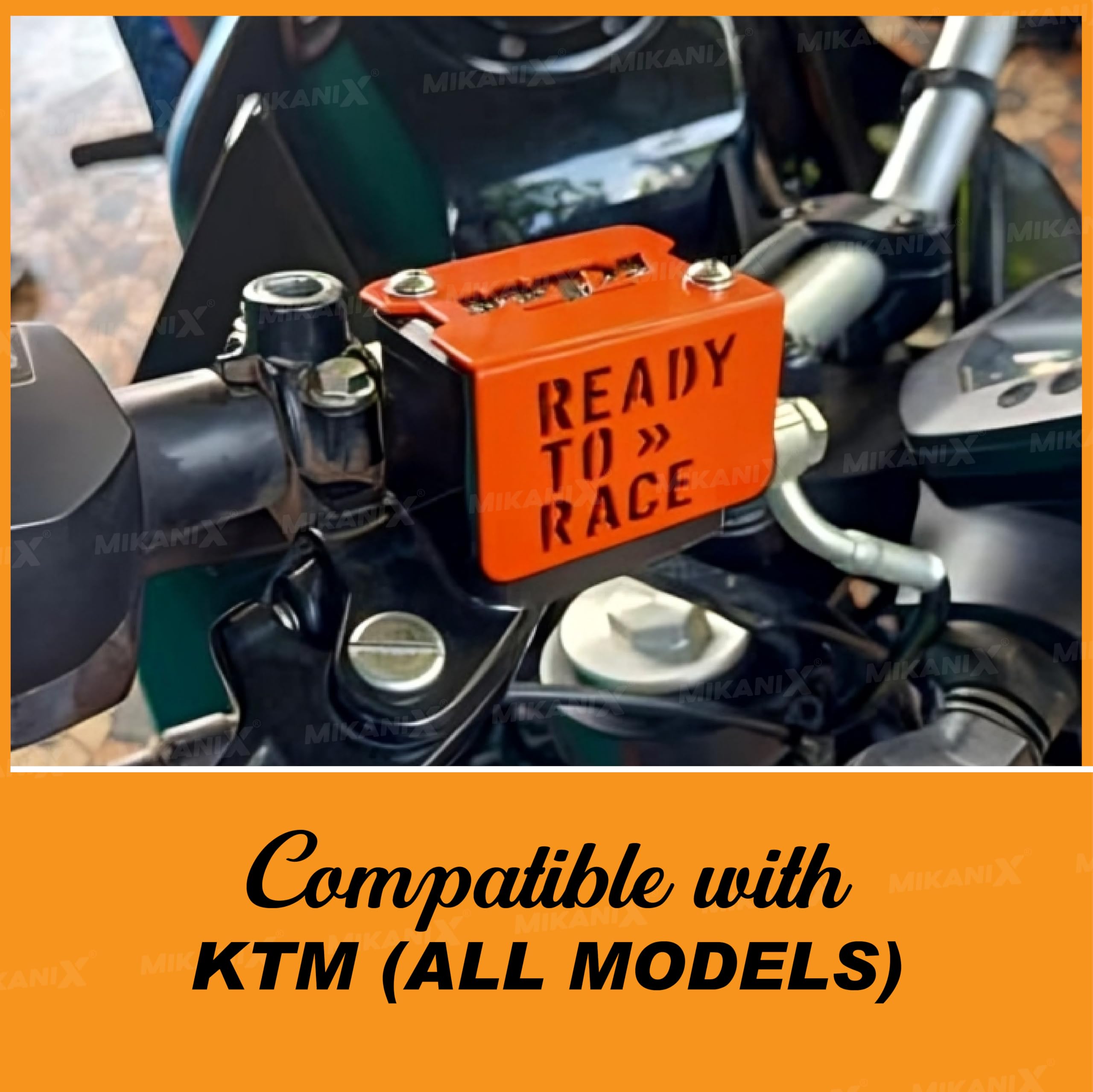 MIKANIX Brushed Stainless Steel Front Disc Brake Master Cylinder Guard Compatible with/for KTM