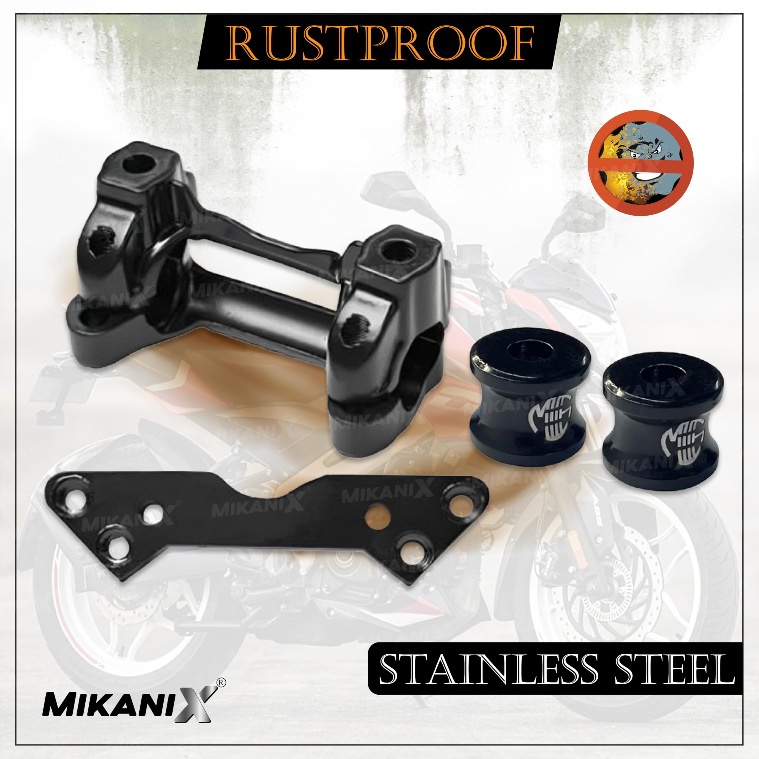 OBEROI'S TRADERS Pulsar NS 200 Handle Riser/Raiser Handlebar Height Riser Clamp Kit Compatible For Bajaj Pulsar NS 200