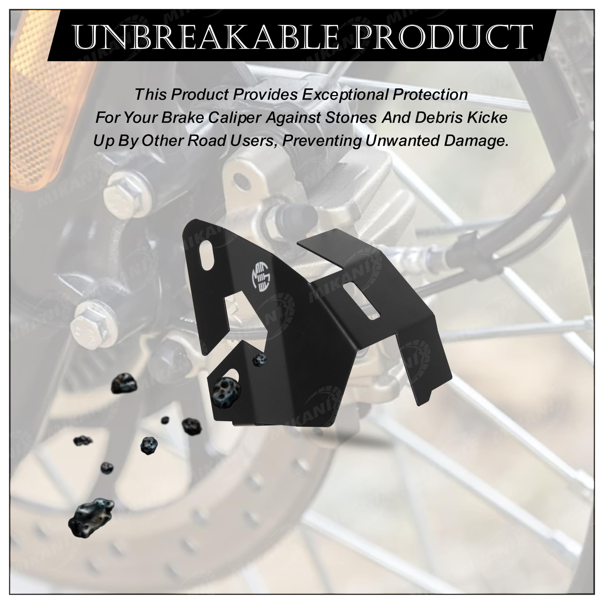 MIKANIX Front Disc Brake Caliper Guard/Disc Protector Compatible for Royal Enfield Himalayan 450
