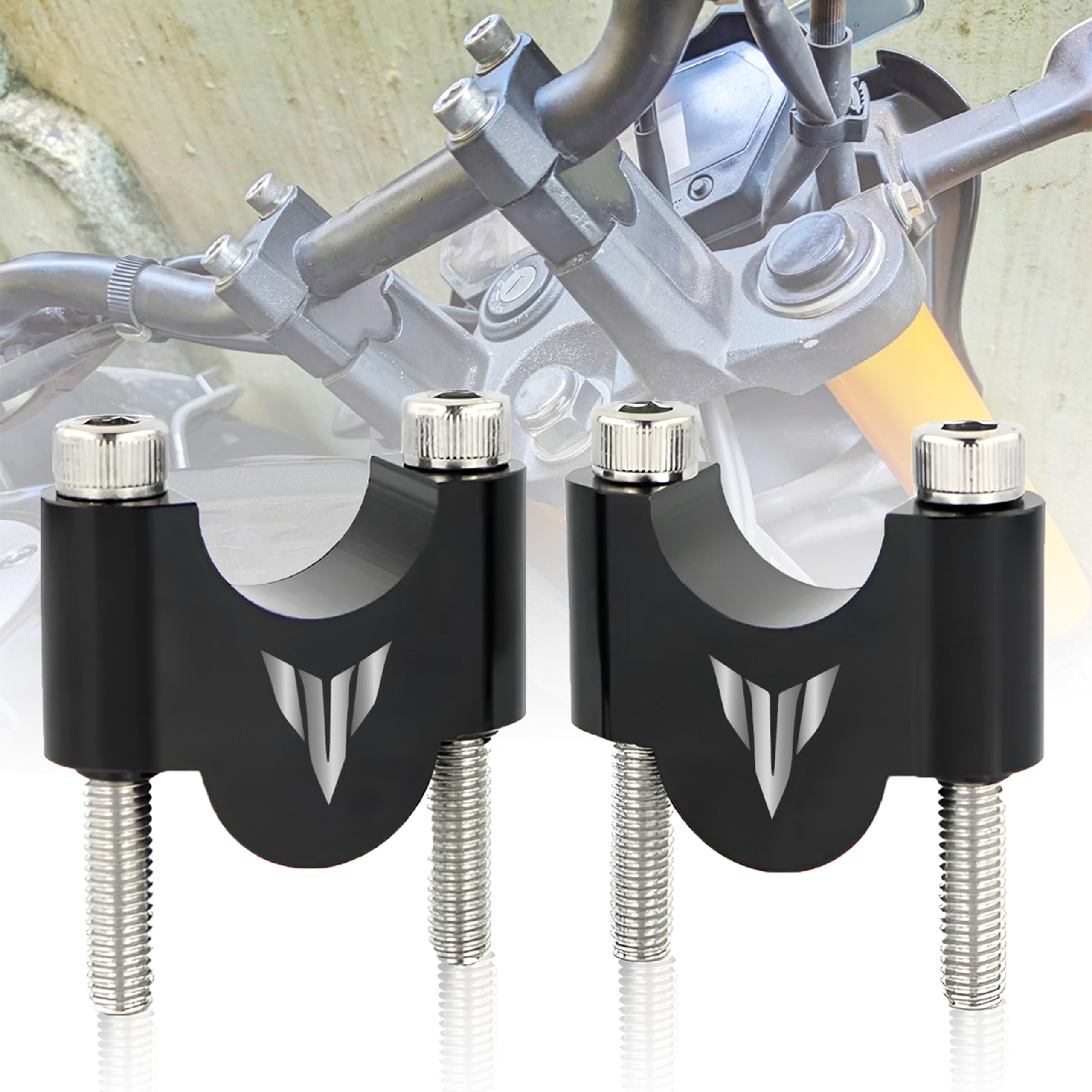 OBEROI'S TRADERS Bike Handlebar Riser | Handle Height Raiser Clamp Kit | Enhanced Comfort and Control | Compatible with Yamaha MT-15