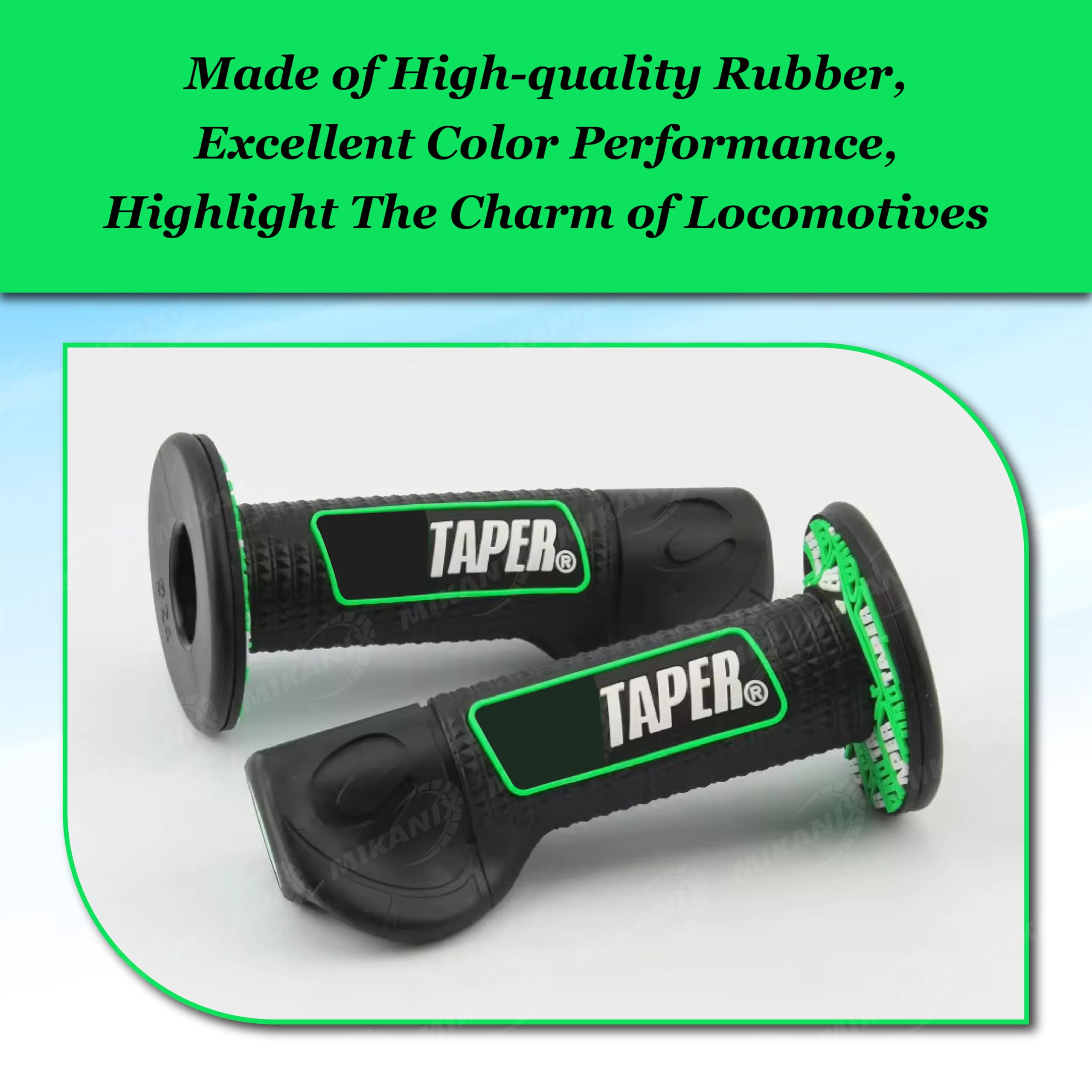 OBEROI'S TRADERS Universal Bike Handlebar Grip Cover with Palm Rest | Non-Slip Rubber Accelerator Grip for Motorcycles, Scooters, Scooty | Dotted Design for Better Control & Comfort