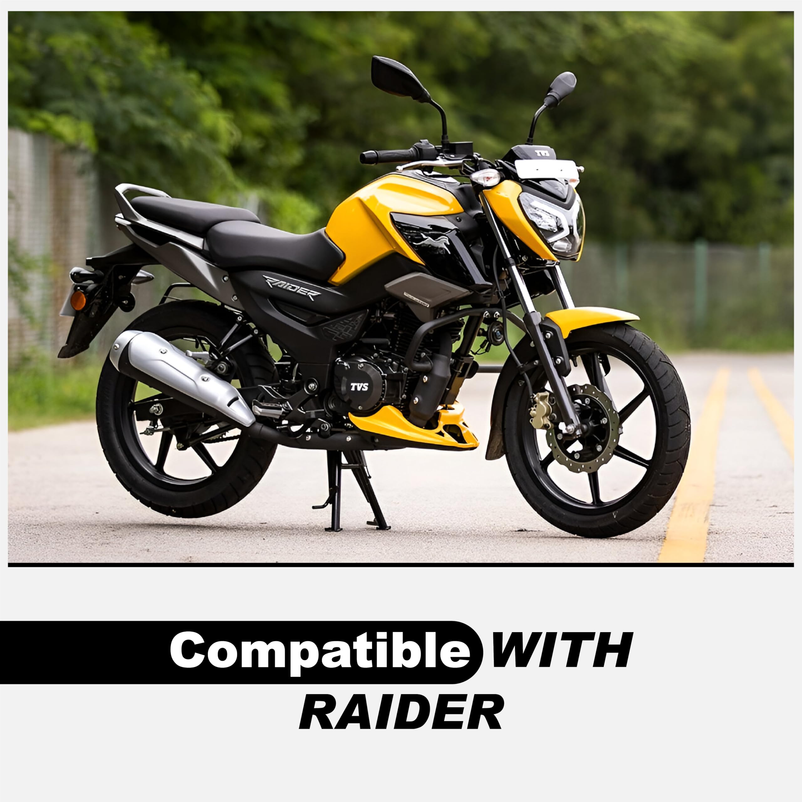 Mikanix Stainless Steel Front Brake Oil Cap Guard for RAIDER | Disc Brake Fluid Reservoir Protector Cover | Premium Bike Accessories