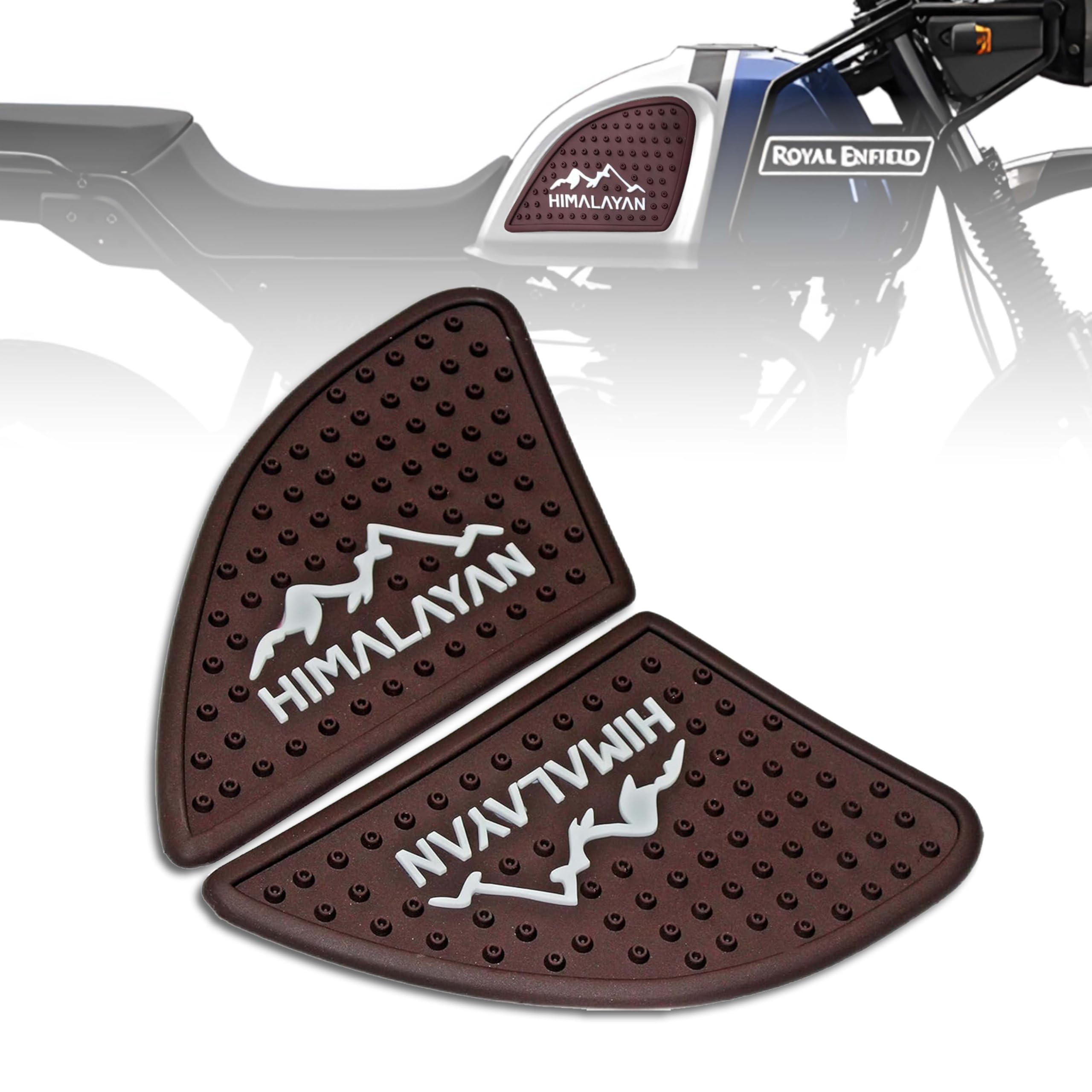 MIKANIX Anti Slip Silicone Tank Pad/Thai Pad Waterproof Sticker for Royal Enfield Himalayan