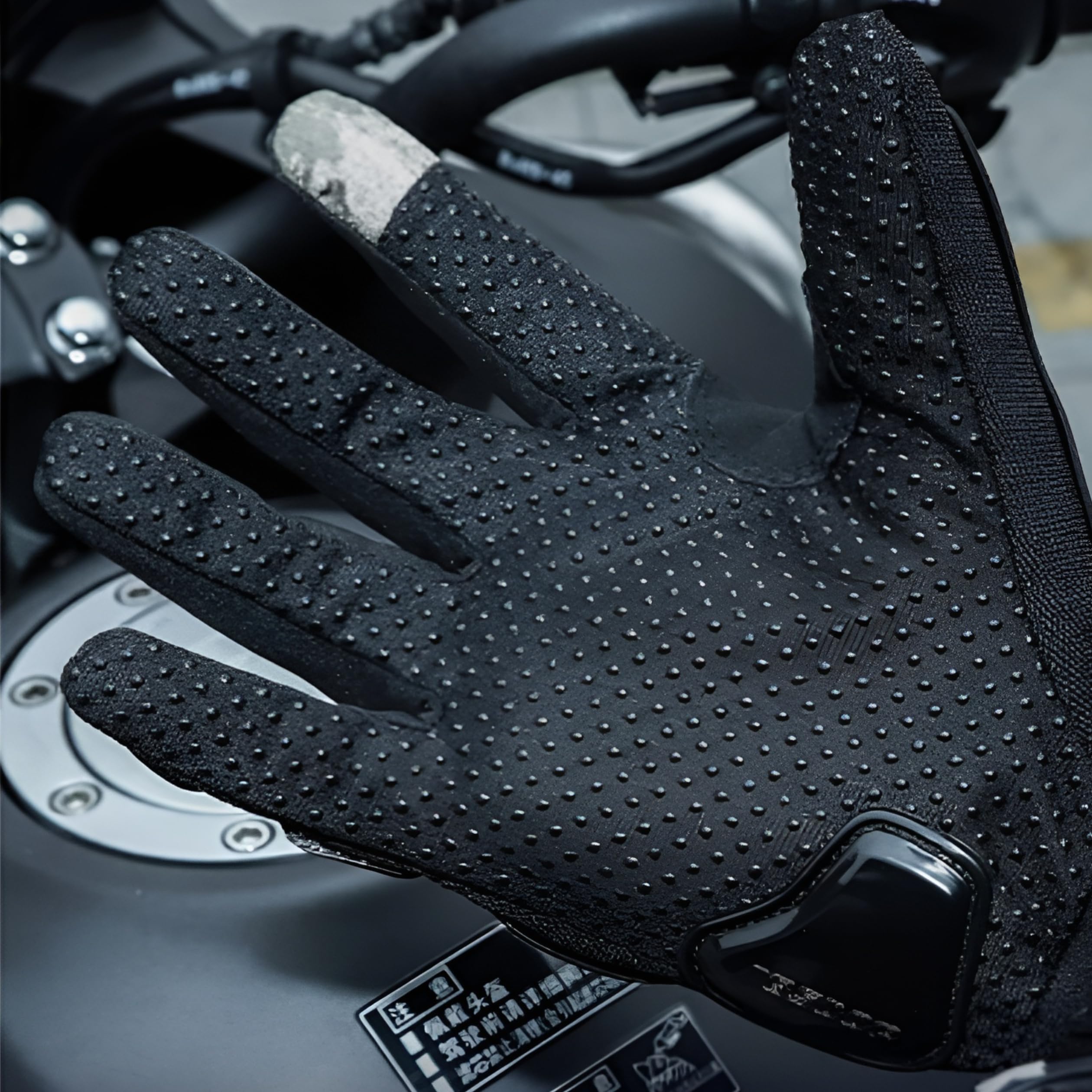 MIKANIX Full Finger Bike Riding Gloves with Touch Screen Sensitivity at Index Finger, Protective Off-Road Motorbike Racing & Cycling Gloves for Men and Women