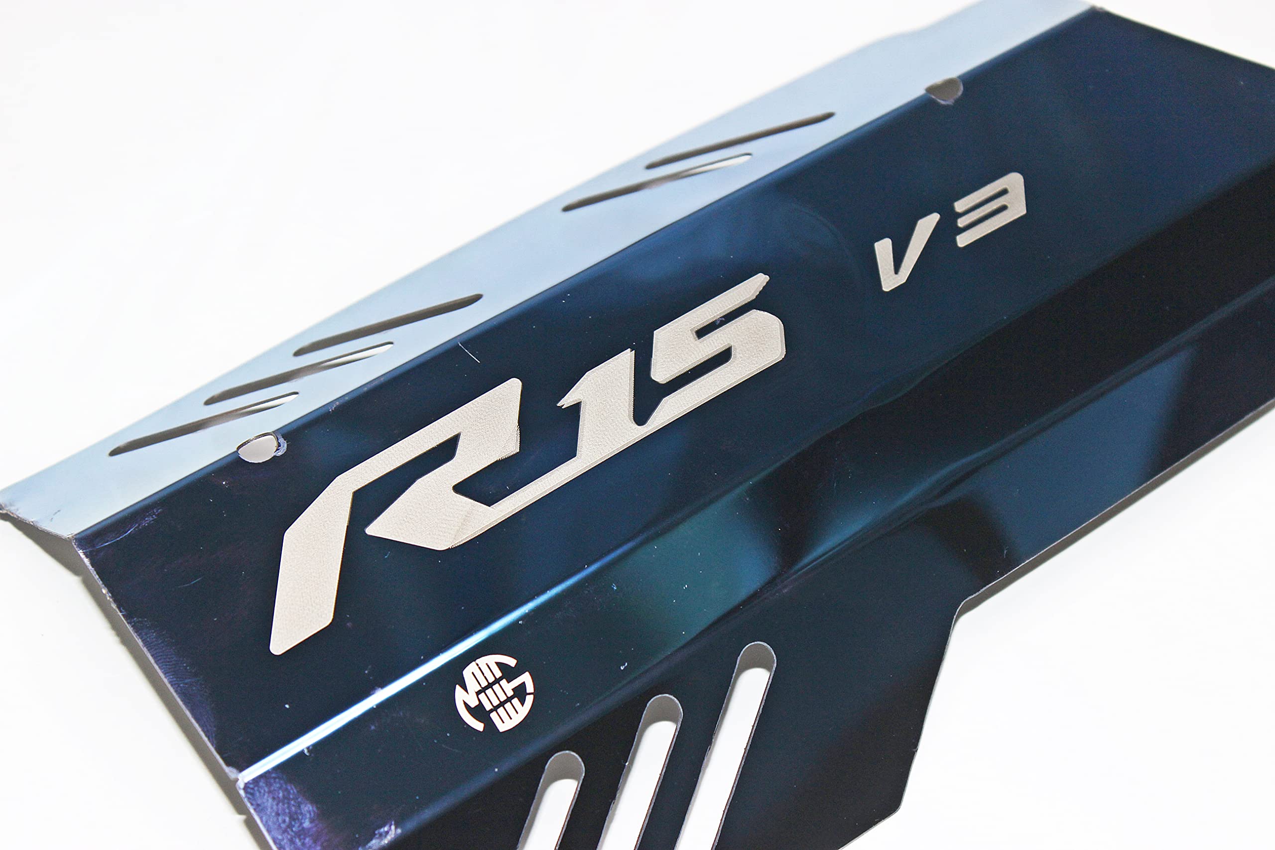 MIKANIX Premium R15 Exhaust Muffler Protector, Heat Shield Cover Guard, Anti-Scalding Cover fit Yamaha YZF R15 V3 Bike Exhaust Heat Shield