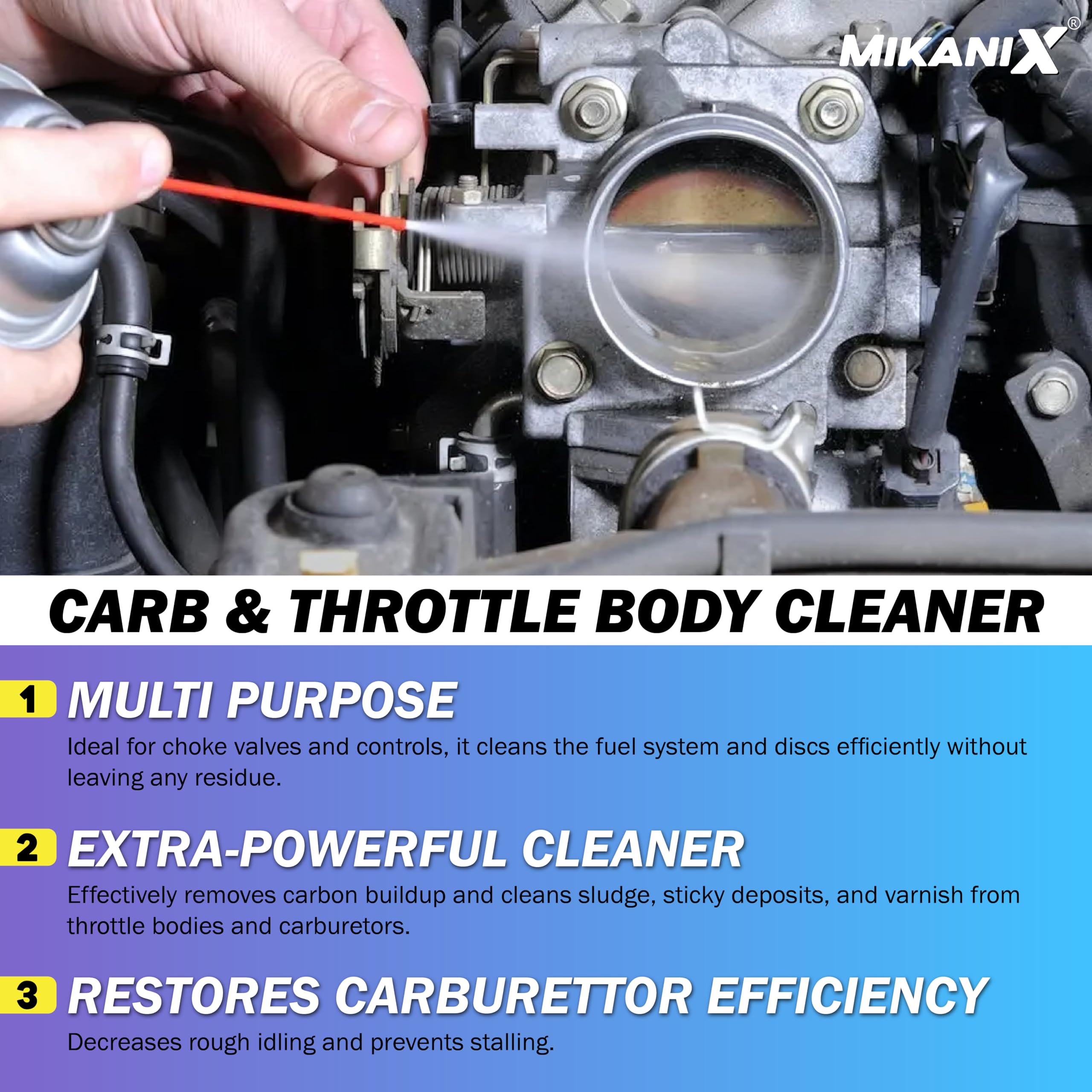 OBEROI'S TRADERS Throttle Body Cleaner Spray/Car & Bike Engine Cleaner For Choke Carburettor To Clean Carbon Deposits