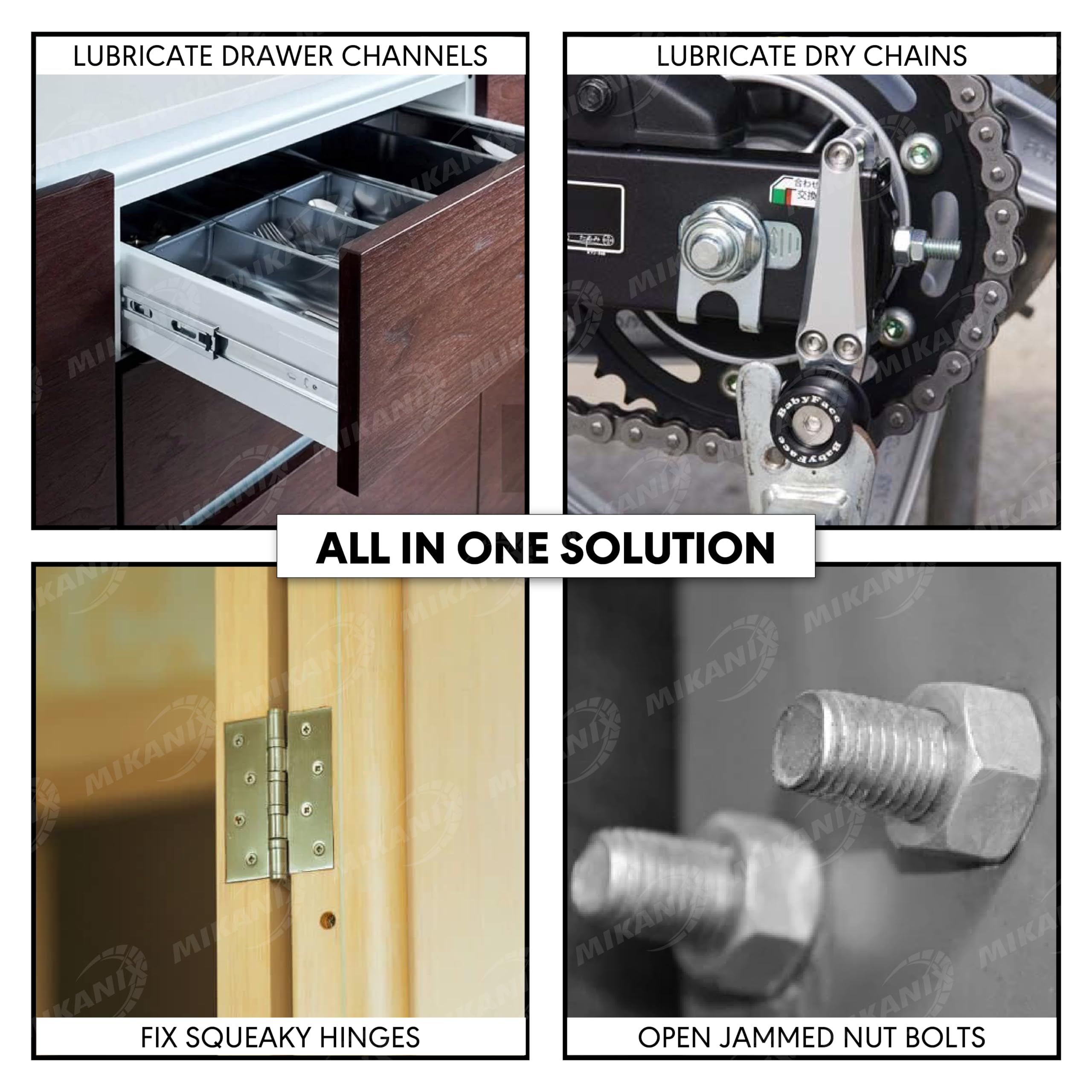 OBEROI'S TRADERS MX-40 Rust Cleaner | Rust Remover Aerosol Spray To Remove Rust From Chain | Jammed locks | Rusted Door Hinges For Automobiles | Tools | Industrial Machinery & Household Items