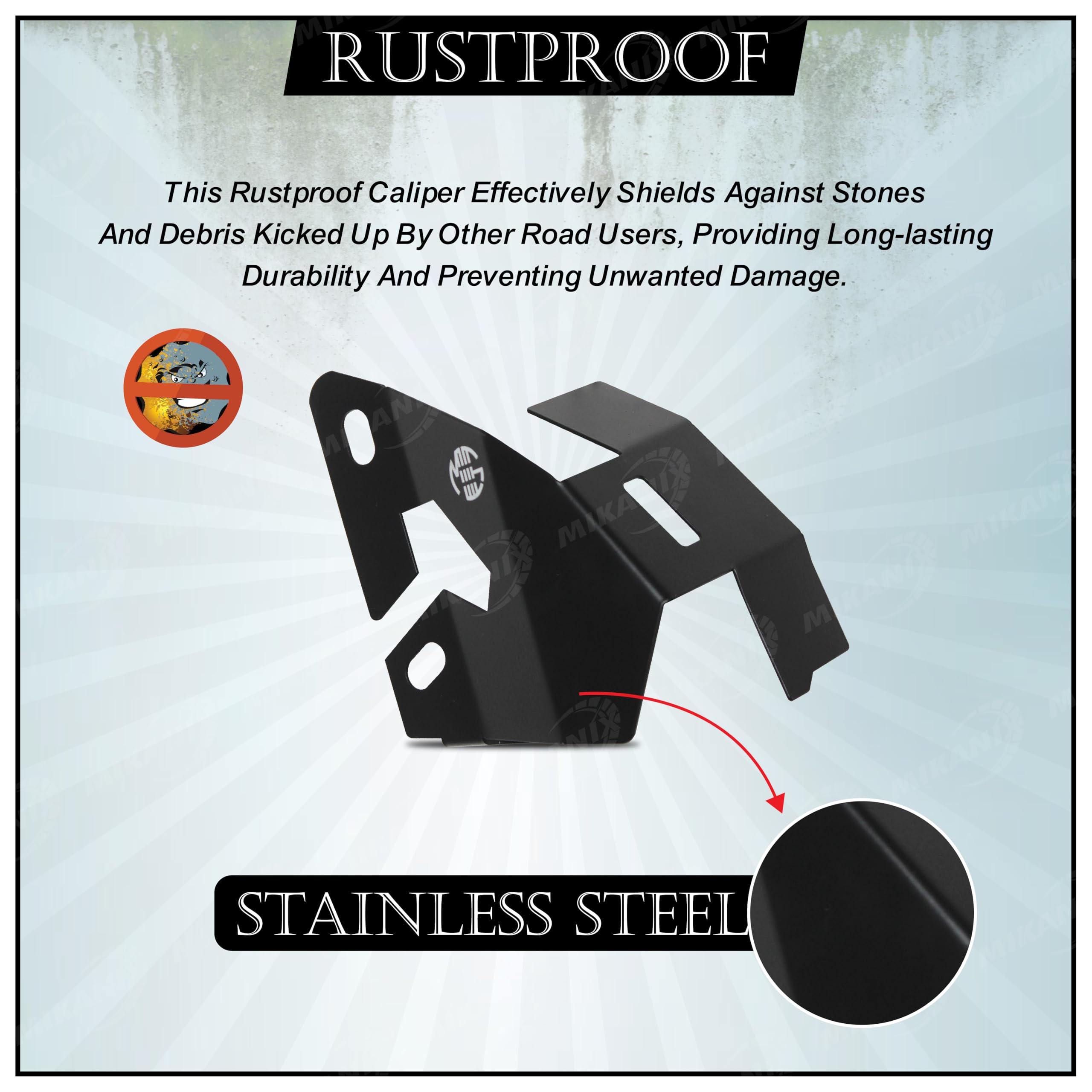 MIKANIX Front Disc Brake Caliper Guard/Disc Protector Compatible for Royal Enfield Himalayan 450