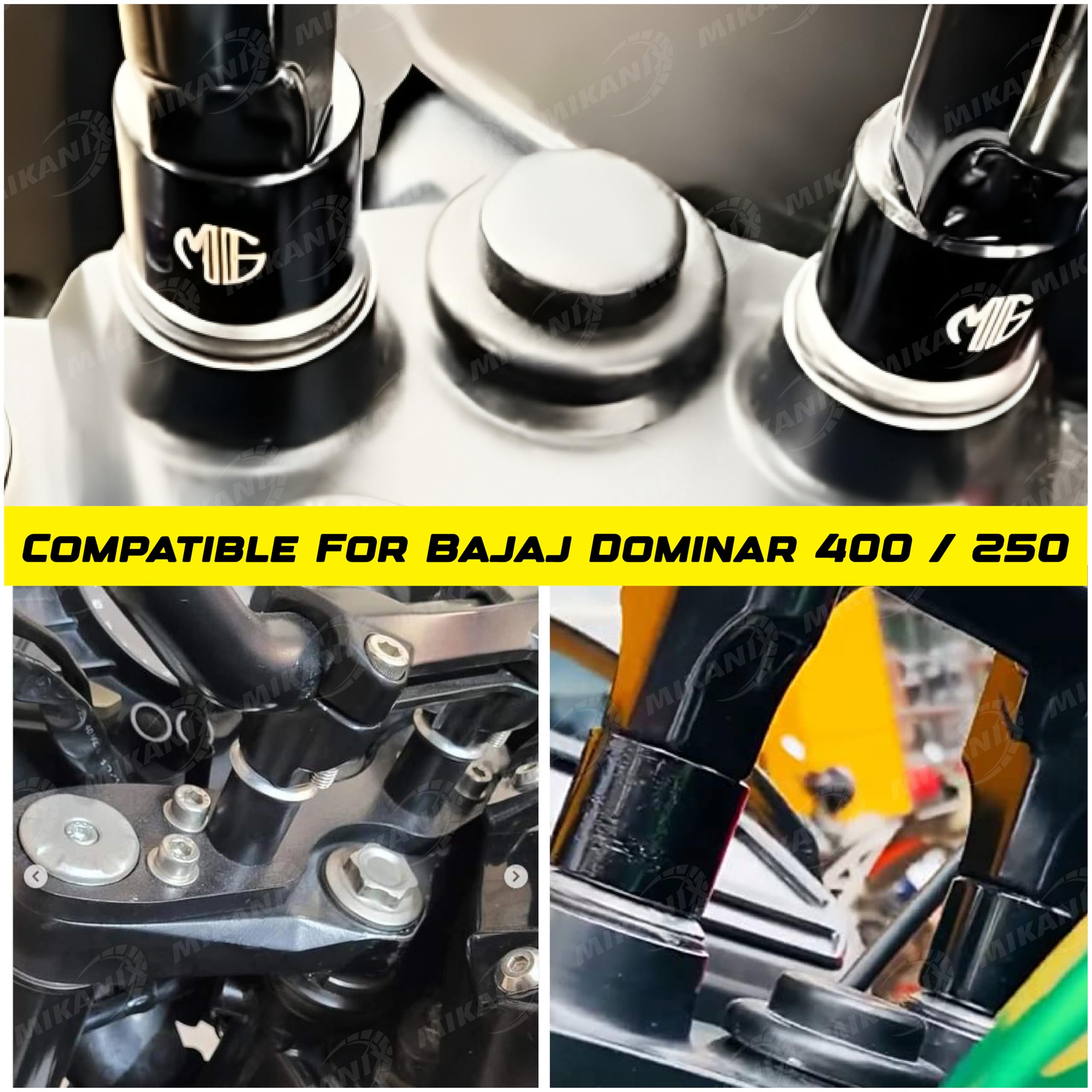 OBEROI'S TRADERS Bike Handlebar Height Riser/Raiser Kit Compatible for Bajaj Dominar