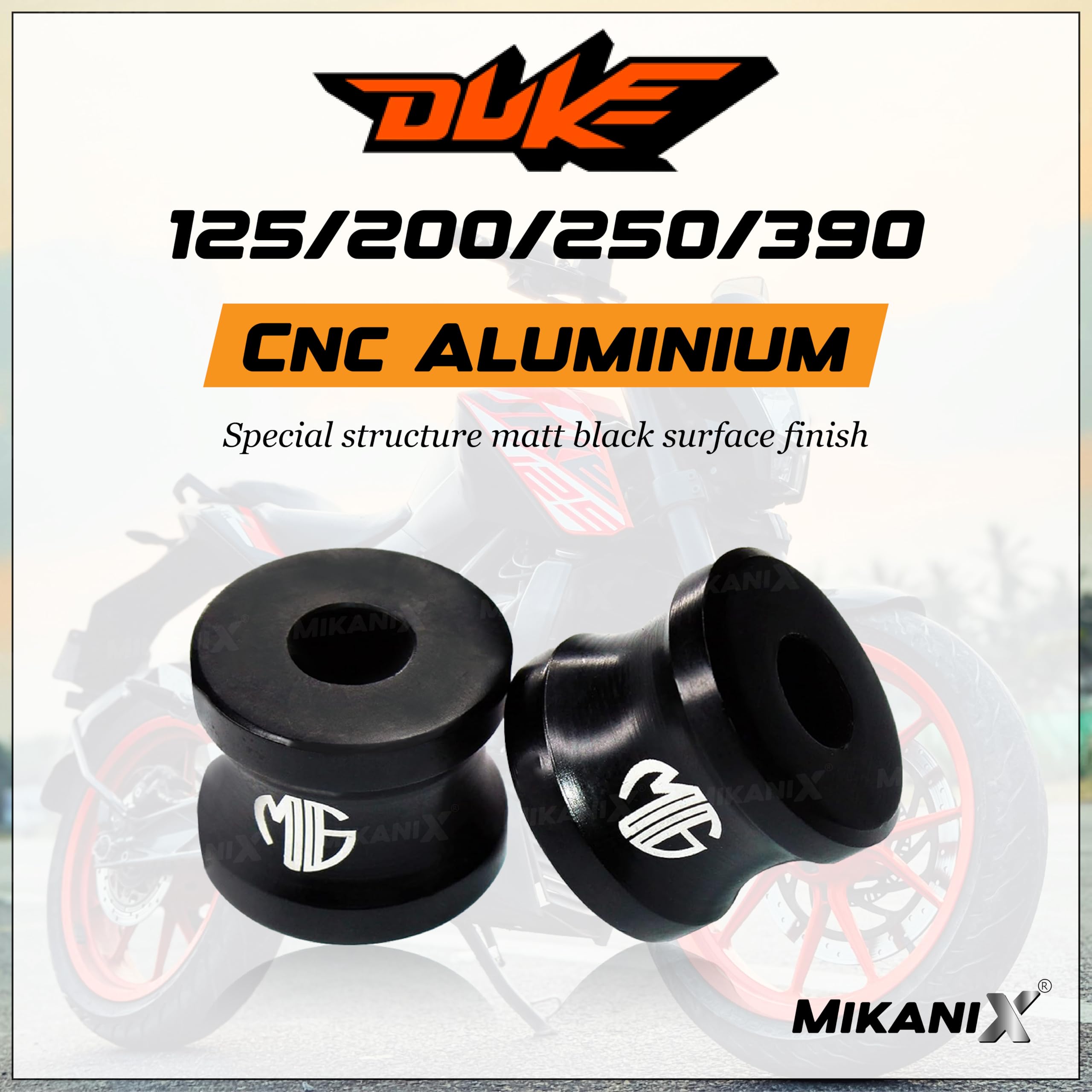 OBEROI'S TRADERS KTM Bike Handlebar Riser/Handle Height Raiser Clamps For Duke 125/200/250/390 Handlebar Riser Kit