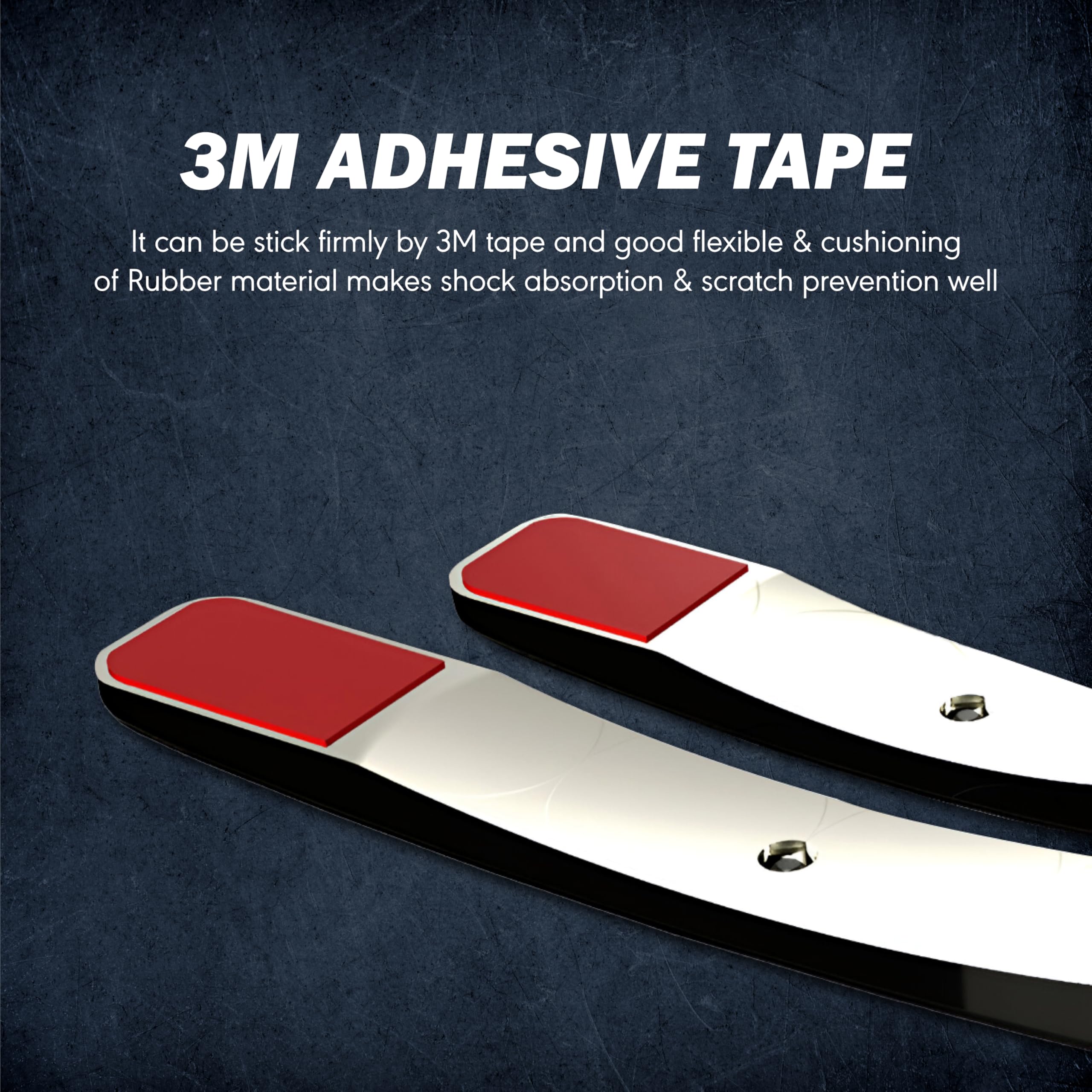 MIKANIX Car Door Protector Guard | Edge Scratch Guard Strip | Silicon with 3M Adhesive | Car Door Edge Protector for Scratch & Dent Protection | Black Carbon Finish