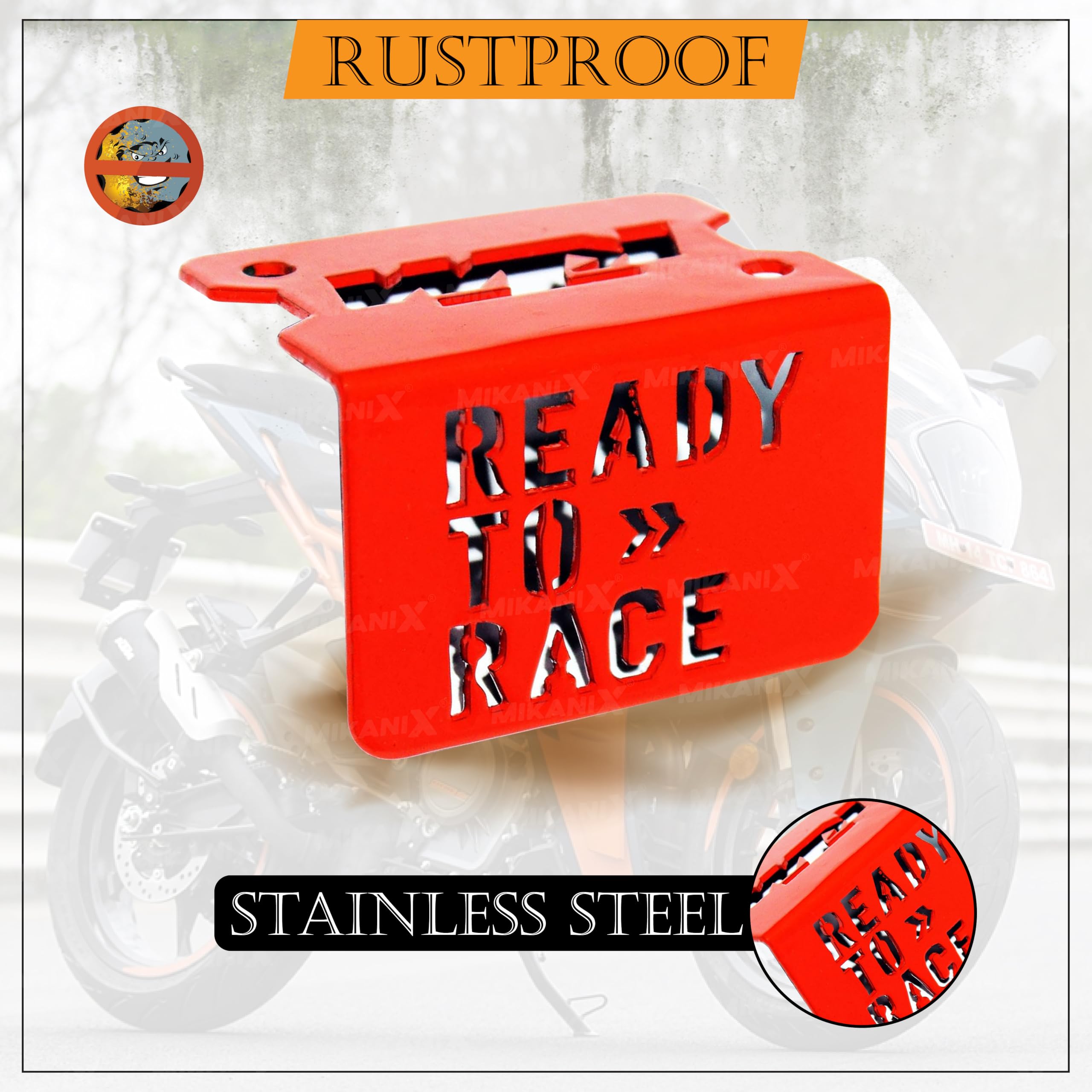 MIKANIX Brushed Stainless Steel Front Disc Brake Master Cylinder Guard Compatible with/for KTM