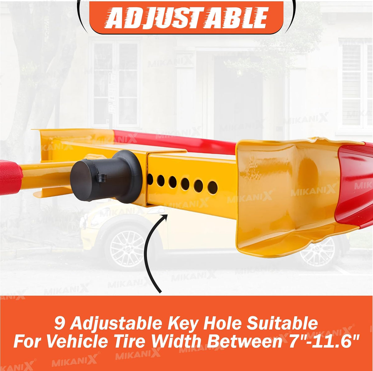 1 Year Warranty Heavy Duty Car Tyre Wheel Security Lock Clamp Anti-Theft Towing Parking Boot Tire Claw Adjustable for Auto, Car, & Truck with Two Keys