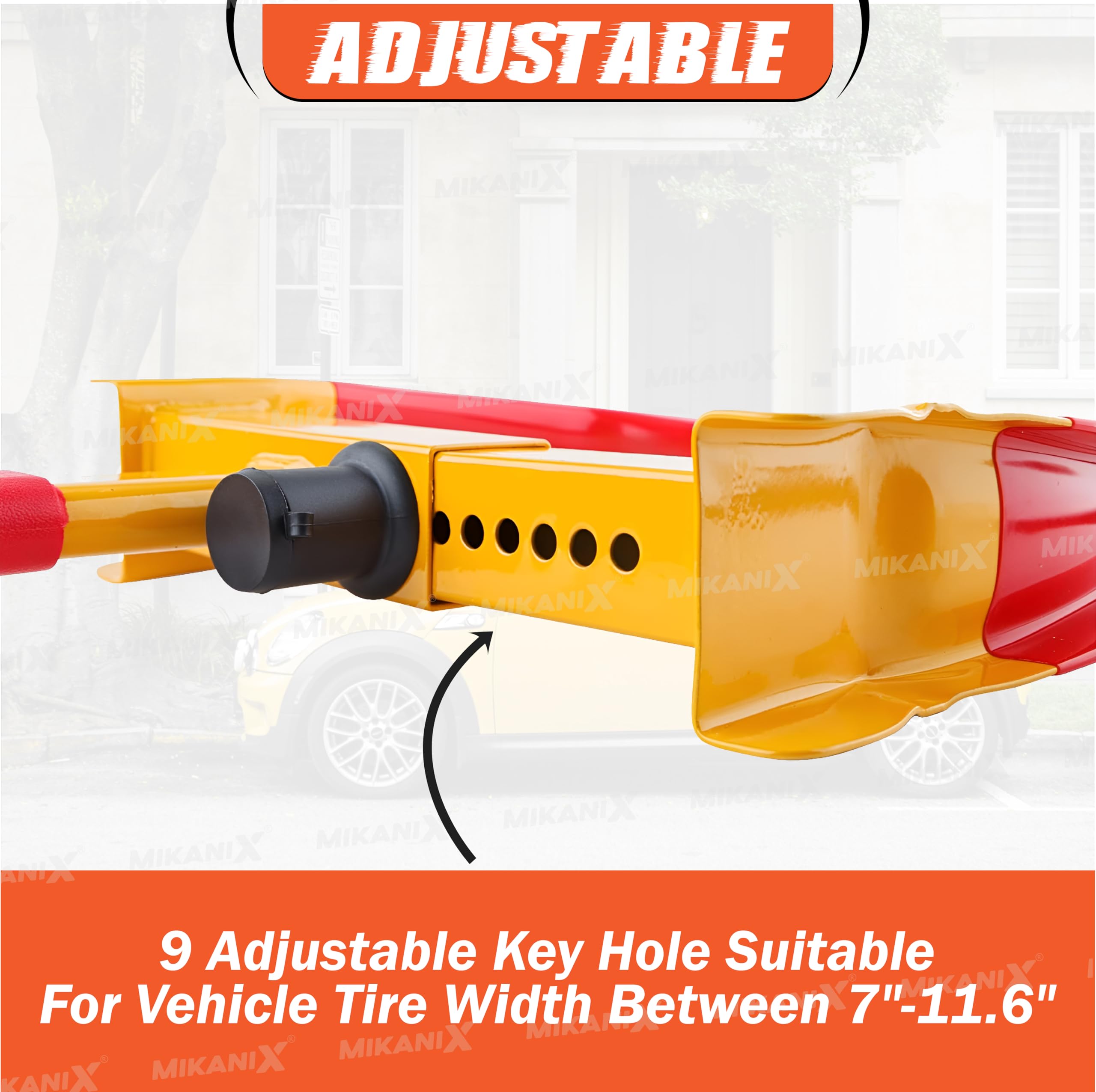 OBEROI'S TRADERS 1 Year Warranty Heavy Duty Car Tyre Wheel Security Lock Clamp Anti-Theft Towing Parking Boot Tire Claw Adjustable for Auto, Car, & Truck with Two Keys