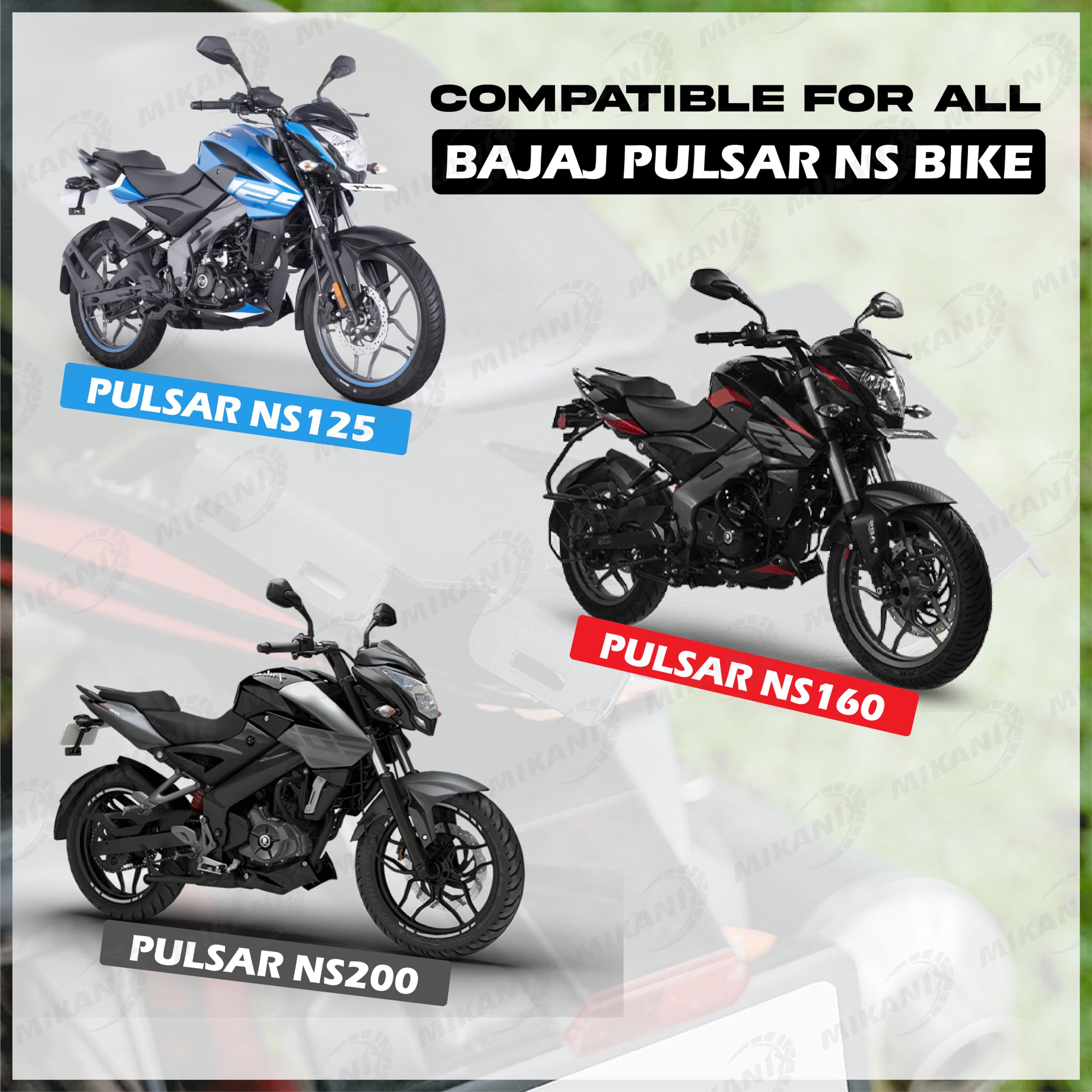 MIKANIX Trail Expedition Rear Luggage Carrier | Back Luggage Rack Plate with 1 Year Warranty for Bajaj Pulsar NS 200 | 160