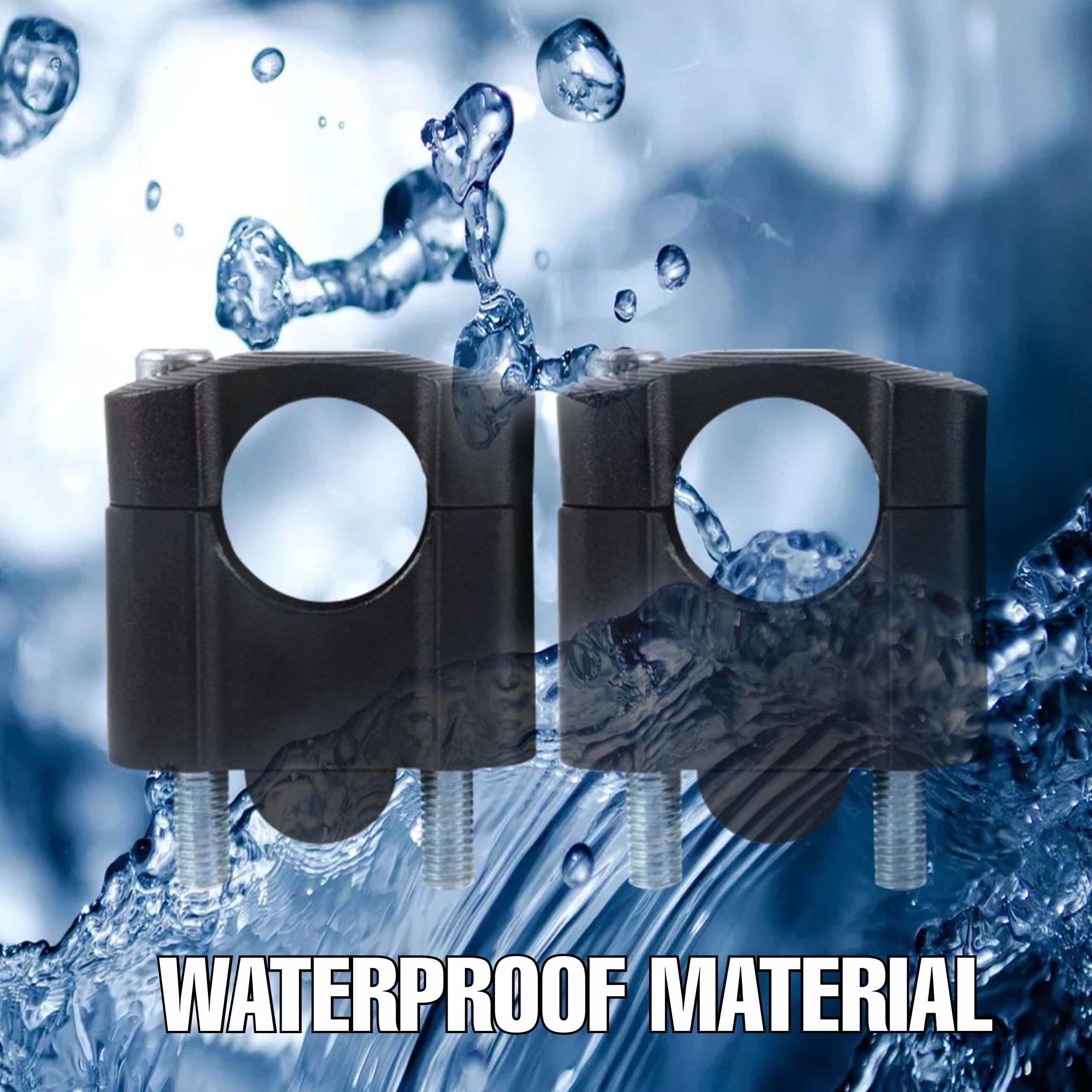 MIKANIX Alloy Black Universal Handlebar Riser/Raiser Handle Clamps Riser For All Bikes Handlebar Riser Kit