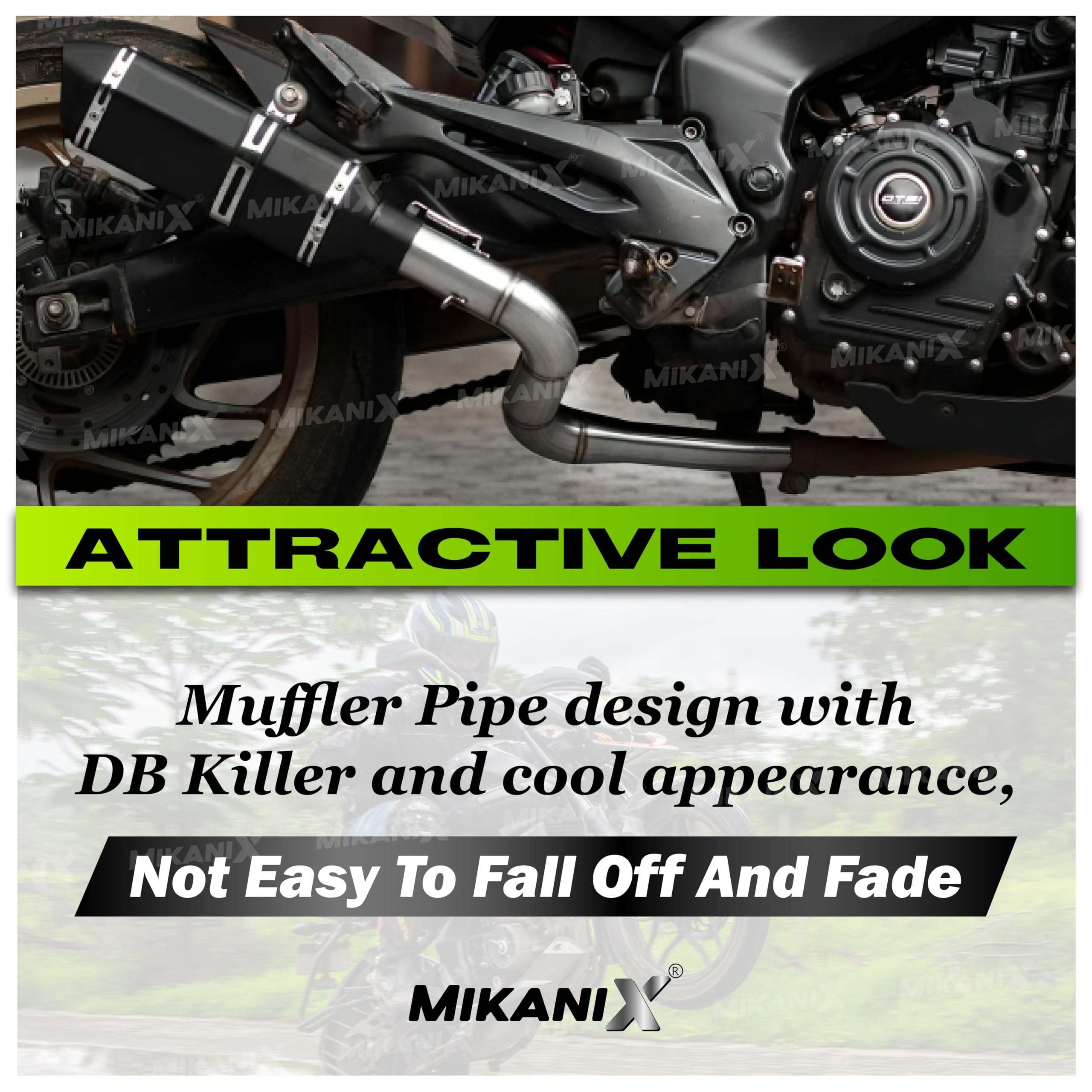 OBEROI’S TRADERS Stainless Steel Slip-on Exhaust Bend Pipe For Pulsar NS 200 | RS 200 | AS 200 | NS 160 | Dominar 250/400