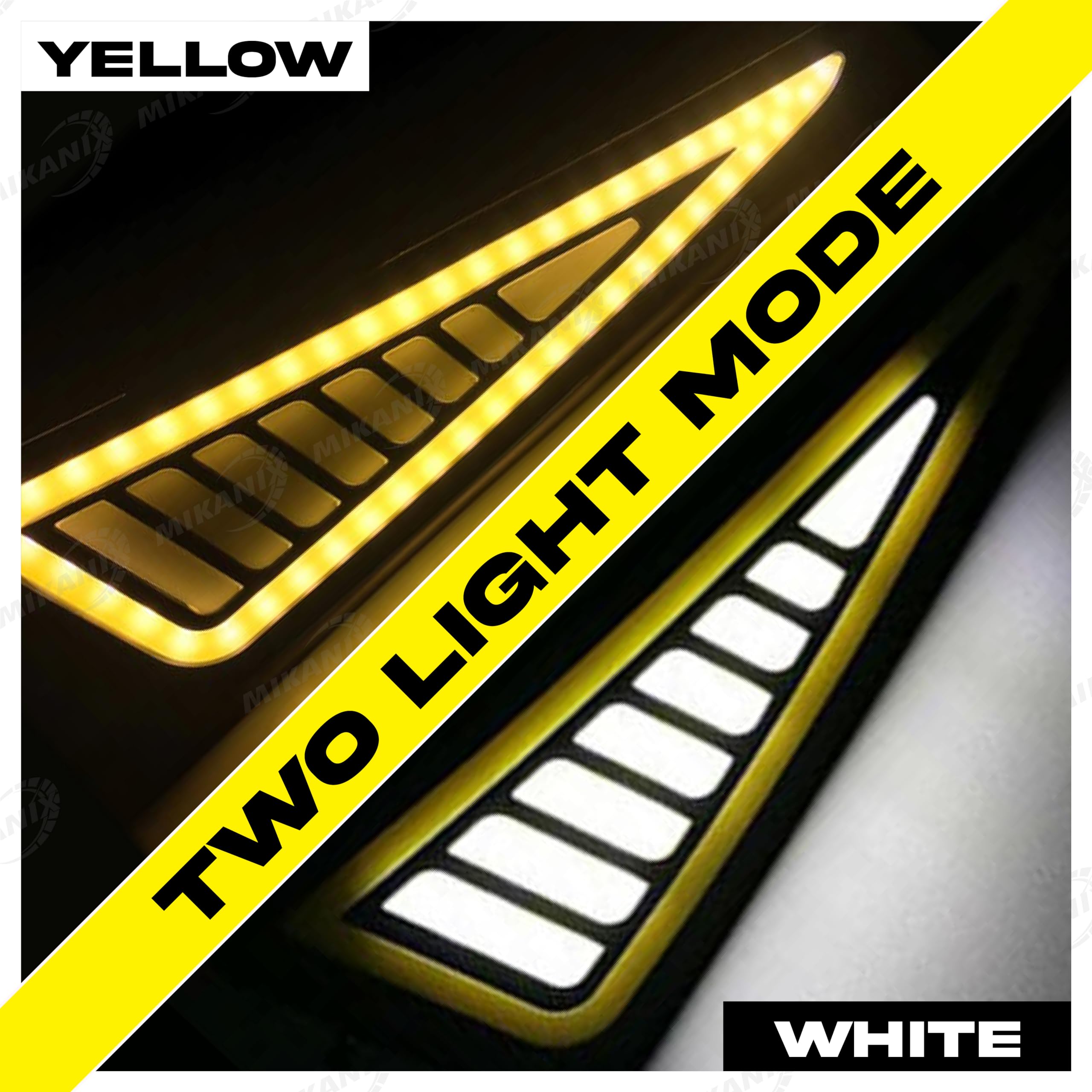 MIKANIX R15 V2 / V3 / V4 & M Waterproof Flexible Strip Rear DRL Light with Running LED Indicator For Yamaha R15 All Model Bikes