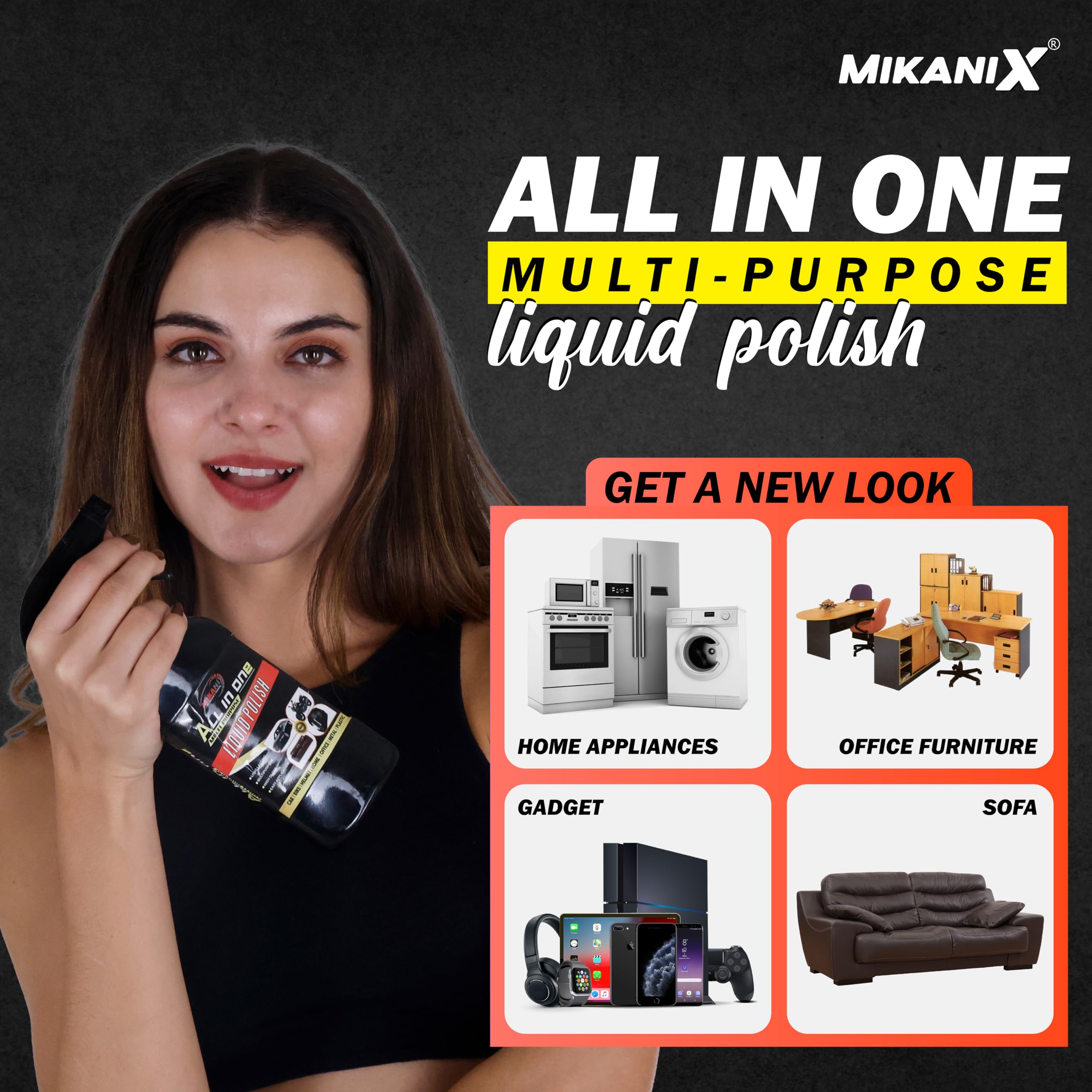 OBEROI'S TRADERS All-in-One Multipurpose Bike & Car Polish | Car Interior Dashboard Polish For Home Interiors, Leather Sofa | Protects, Shines & Removes Tough Stains