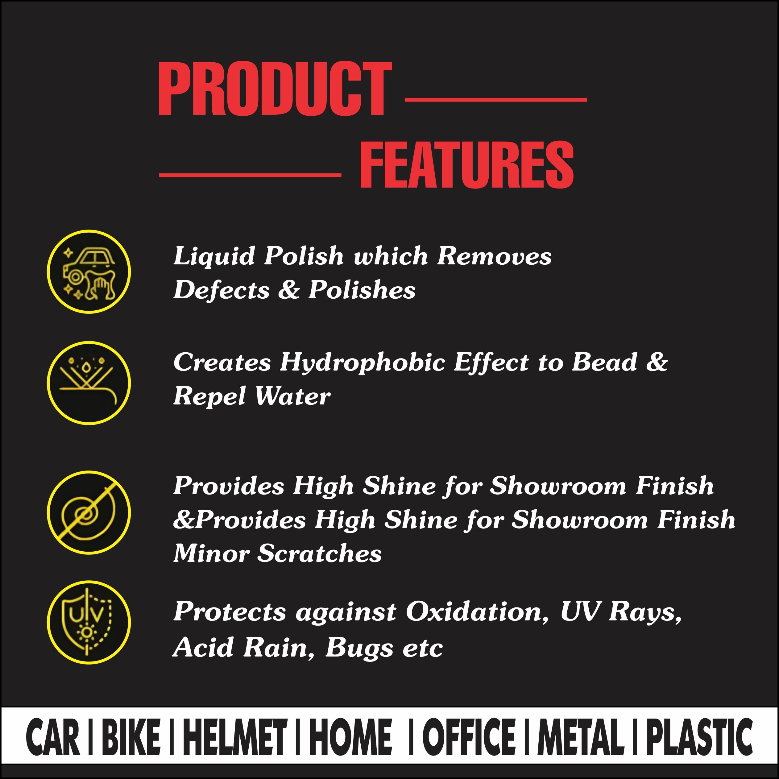 OBEROI'S TRADERS All-in-One Multipurpose Bike & Car Polish | Car Interior Dashboard Polish For Home Interiors, Leather Sofa | Protects, Shines & Removes Tough Stains