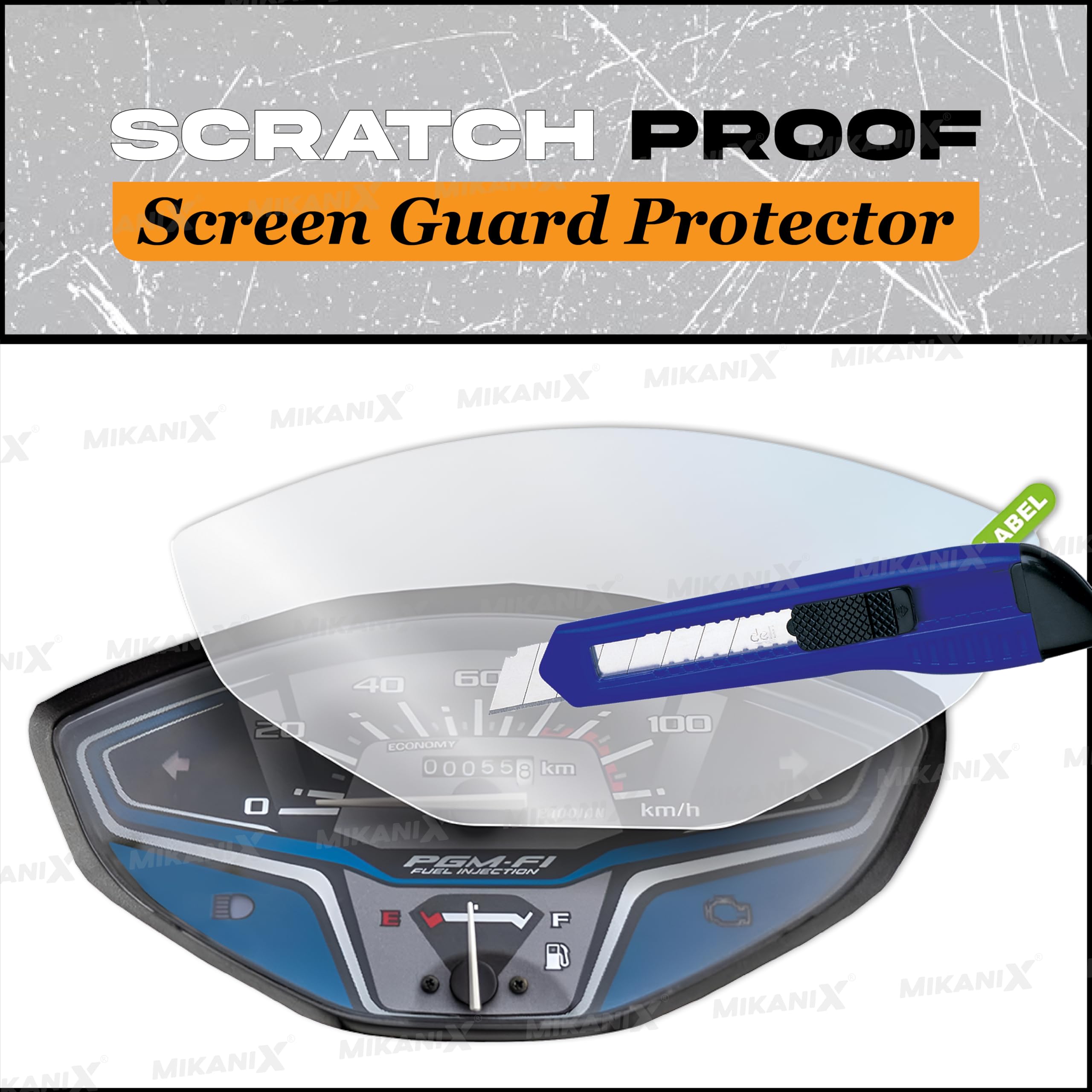 OBEROI'S TRADERS Screen Protector | Speedo-Meter Guard Compatible With Honda Activa 6G | Scratch Resistant | Water Resistant | Clear Vision [Not Tempered Glass]