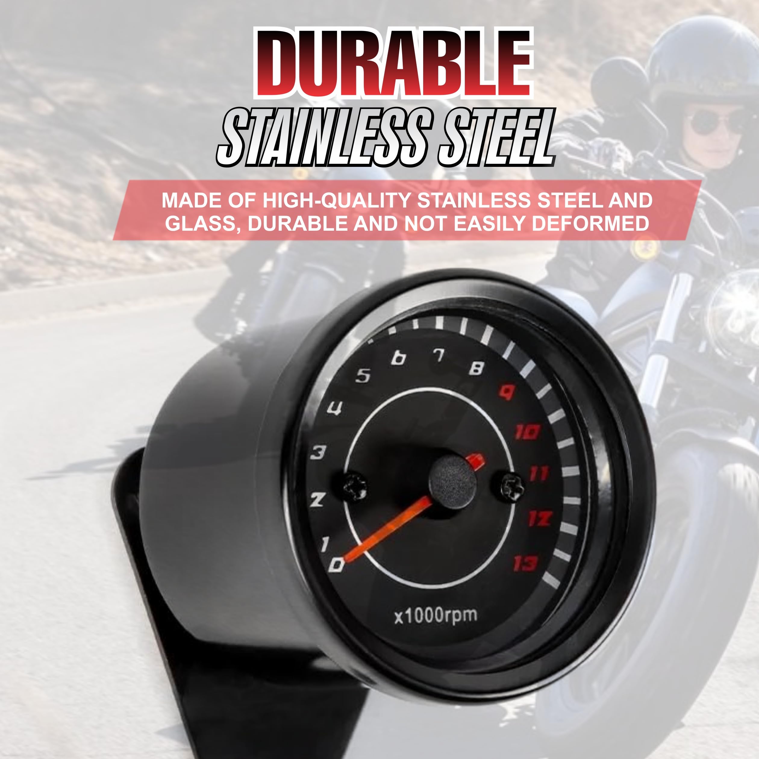 OBEROI'S TRADERS Motorcycle Analog Rpm Speedometer With Led Backlight Universal For All Bikes