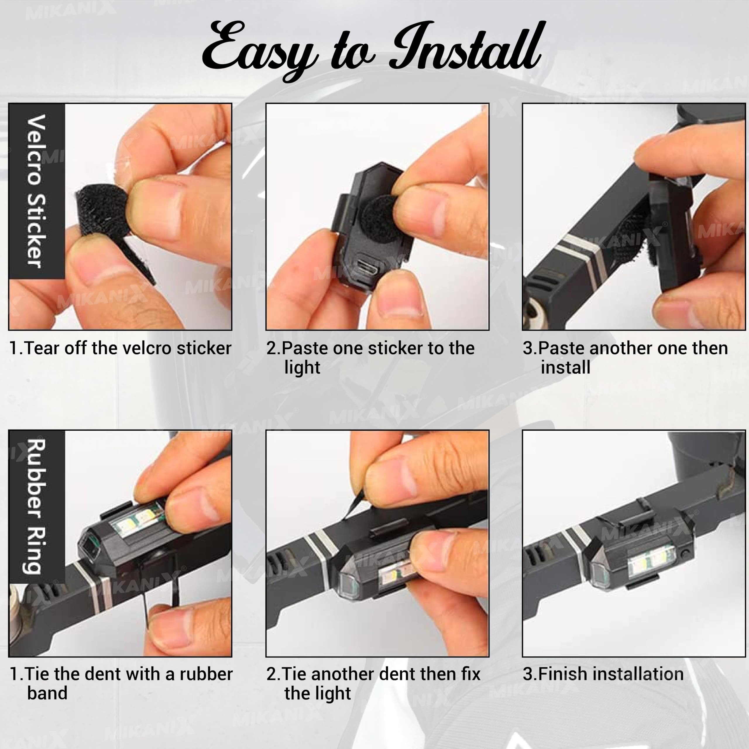 OBEROI'S TRADERS ABS Plastic 7 Colors Led With 3 Flashing/ Blinking Modes Aircraft Strobe/Helmet Exterior Night Signal Light With Usb Rechargeable Cable Kit For Drone Flashing,Bike Bicycle