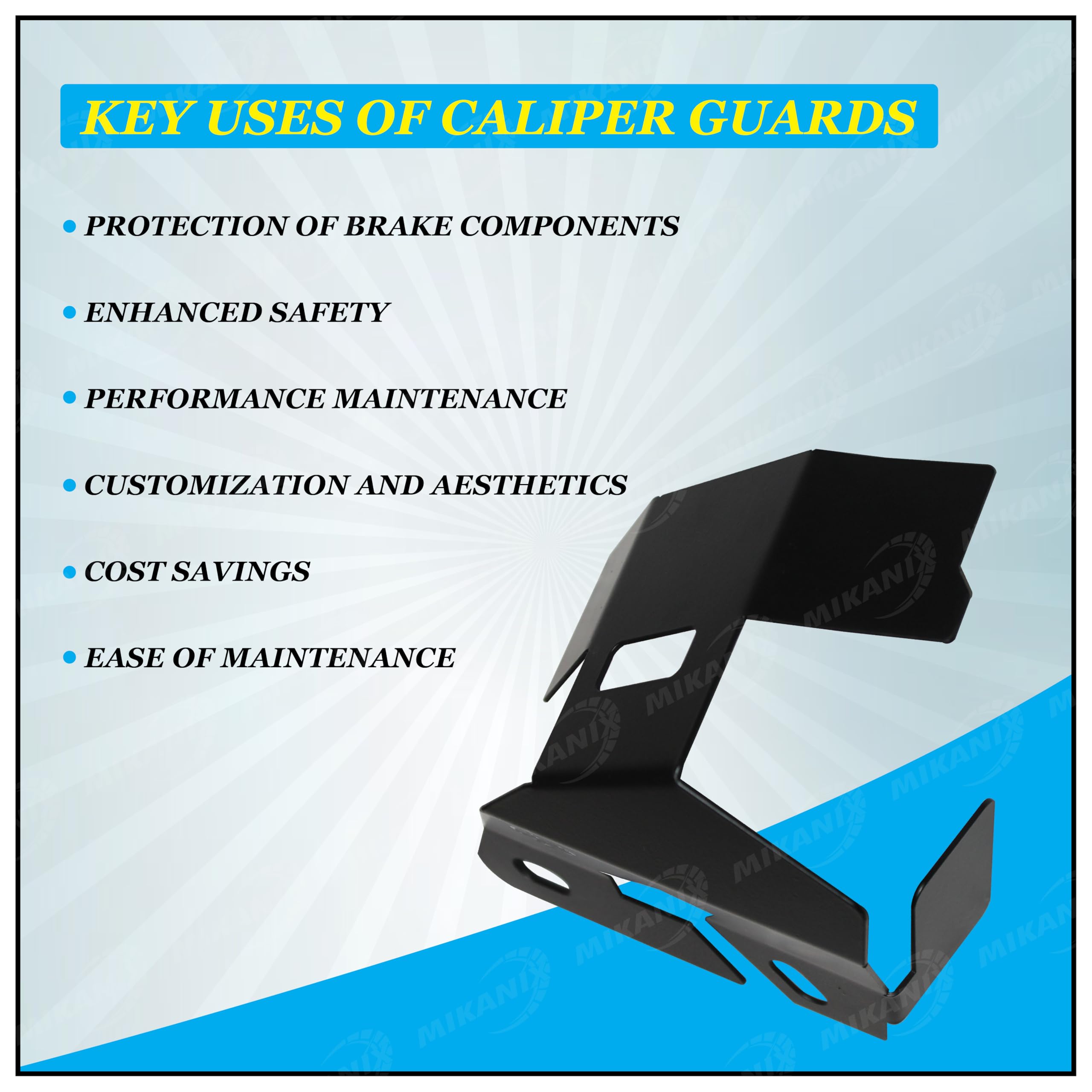 MIKANIX Front Disc Brake Caliper Guard/Disc Protector Compatible for Royal Enfield Himalayan 450